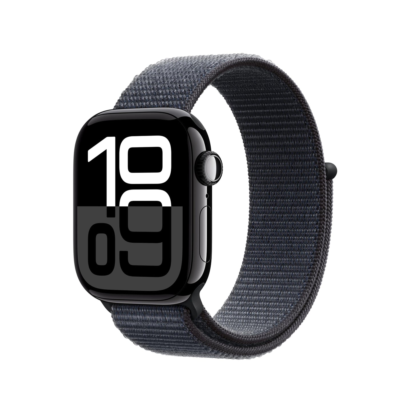 Apple Watch Series 10 [GPS + Cellular 42mm case] Smartwatch with Jet Black Aluminum Case with Black Sport Band - M/L. Fitness Tracker, ECG App, Always-On Retina Display, Water Resistant