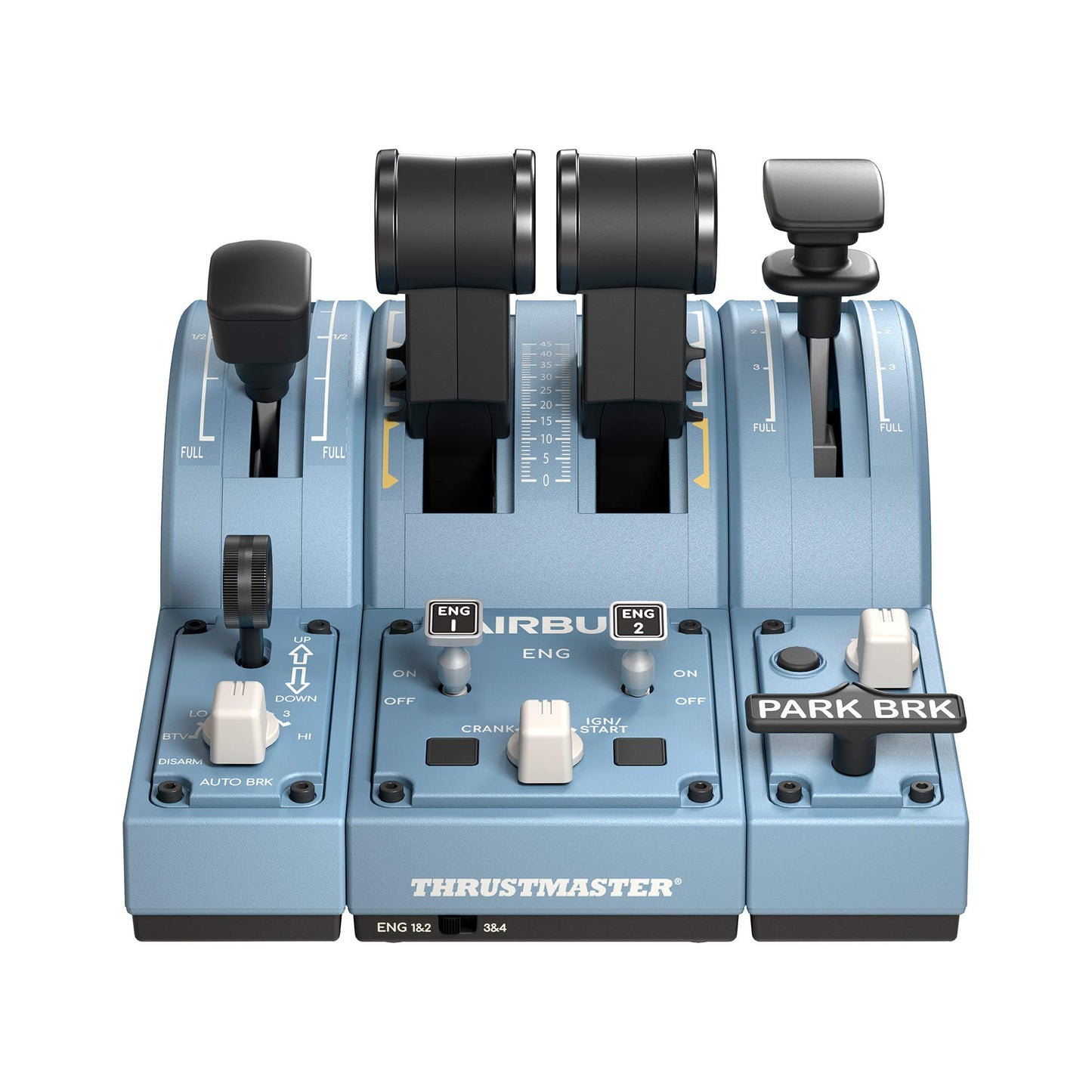 Thrustmaster TCA Sidestick Airbus Edition Flight Sim Joystick - PC | A320 1:1 replica, drift-free magnetic sensor, 17 mappable action buttons, built-in throttle, thrust reverser, Hall sensor