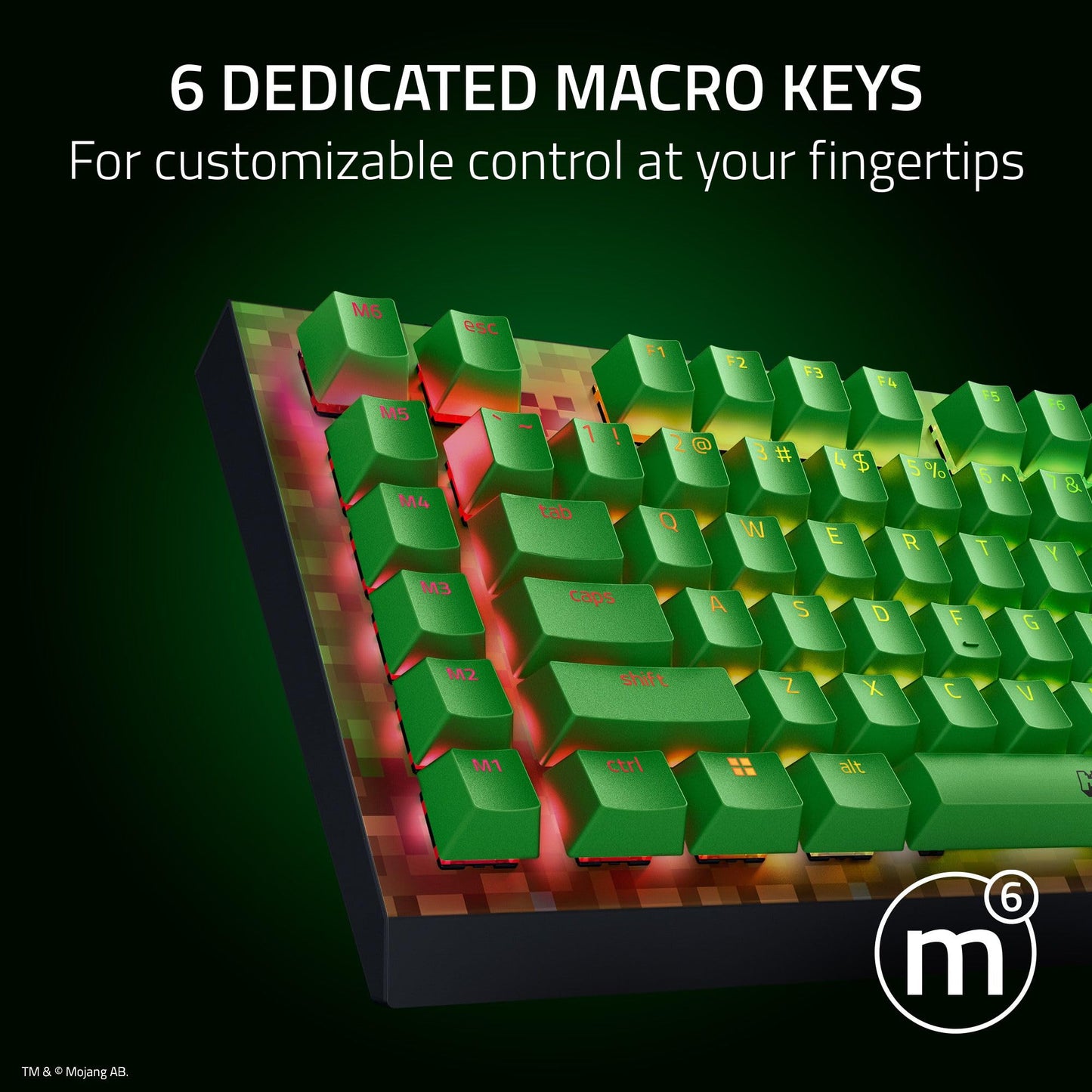 Razer BlackWidow V4 X Mechanical Gaming Keyboard: Yellow Switches Linear & Silent - 6 Macro Keys - Chroma RGB - Doubleshot ABS Keycaps - Roller & Media Keys - Snap Tap