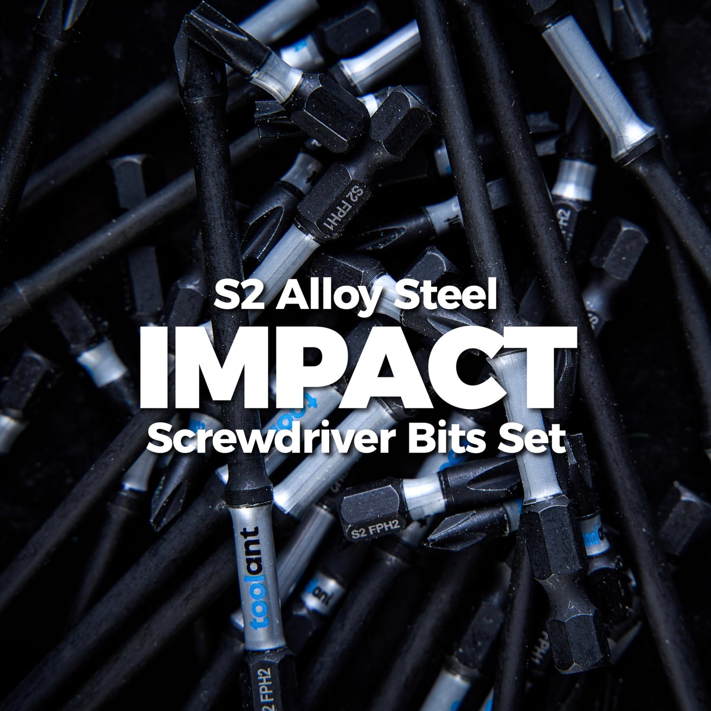 toolant 7pcs TB-Fit Electrician Impact Screwdriver Bit Set, FPH1（PH1-SL4.5）FPH2（PH2-SL6）Screwdriver Bit Set, 1/4” Hex-Shank S2 Steel, CNC Machined Tips with Magnetism,