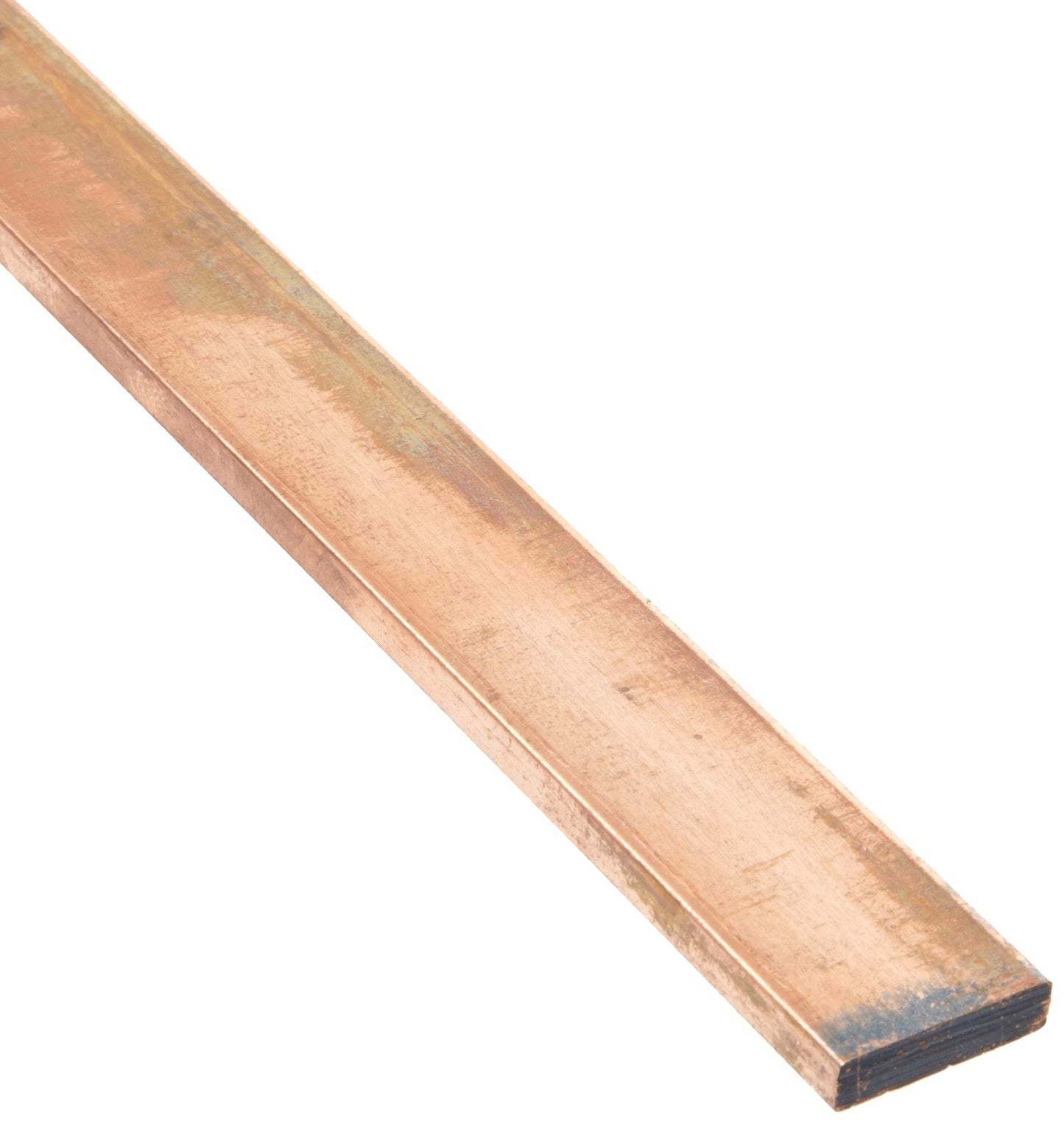 110 Copper Rectangular Bar, Unpolished (Mill) Finish, H04 Temper, ASTM B187, 1/8" Thickness, 3/4" Width, 24" Length, OnlineMetals