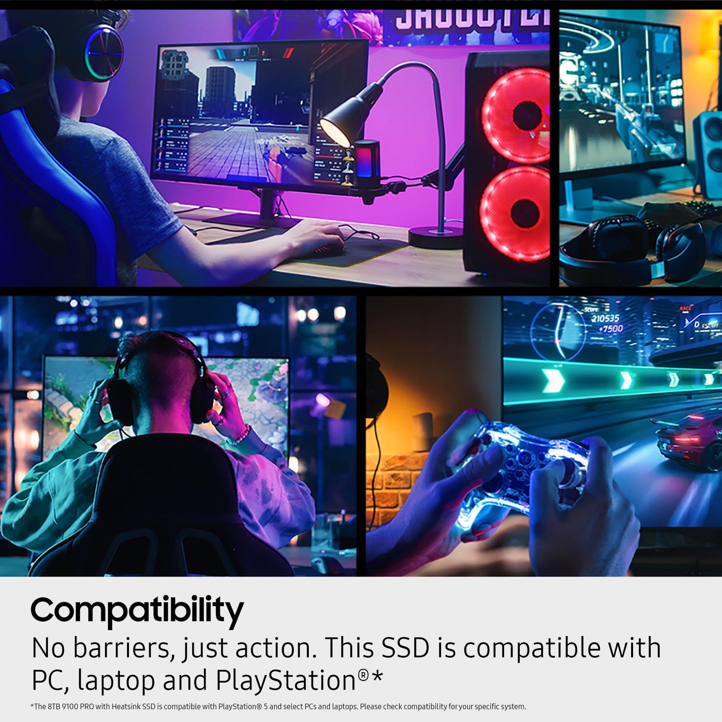 Samsung SSD 9100 PRO 2TB, PCIe 5.0x4 M.2 2280, Seq. Read Speeds Up to 14,700MB/s, Best for AI Computing, Gaming and Heavy Duty Workstations (MZ VAP2T0B/AM)