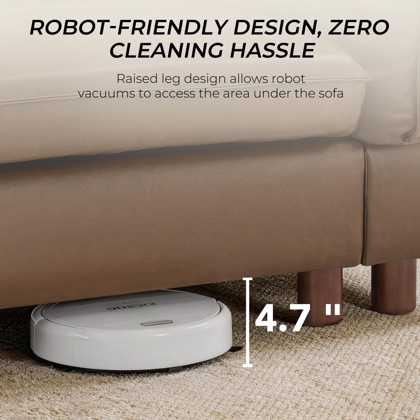 CHITA 127" Super Large Sectional Couches for Living Room, Modular Cloud Couch Sectional Sofa, Premium Fabric Couches, Down Filled, High Density Foam, Chenille in Cream, 4 Seat L Shaped