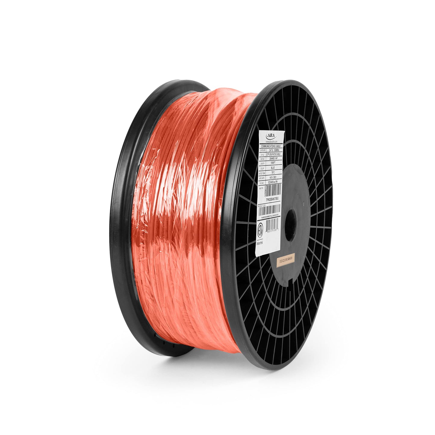 Elite Cat6 Stranded 28AWG (cm Rated) - Ultra Slim Ethernet, 1000ft, Unshielded Twisted Pair (UTP), Pure Stranded Copper, UL Listed, Ultra Flexible, Reel, Blue | Create Custom Patch Cables