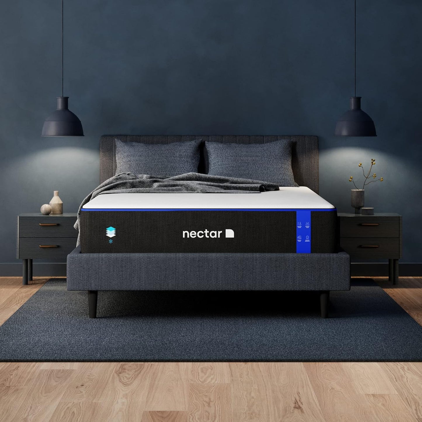 Nectar Premier 13” King Mattress - Medium Firm - Contouring Memory Foam - Cooling Upgrade - Back Pain Relief - Mattress in a Box - 365-Night Trial & Forever Warranty