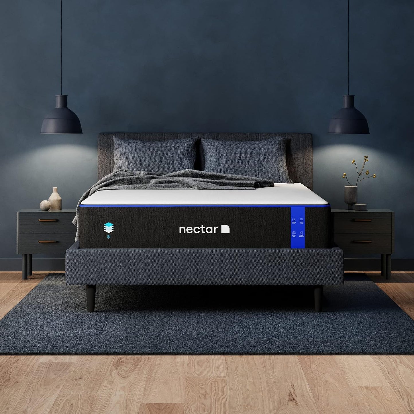 Nectar Premier 13” King Mattress - Medium Firm - Contouring Memory Foam - Cooling Upgrade - Back Pain Relief - Mattress in a Box - 365-Night Trial & Forever Warranty