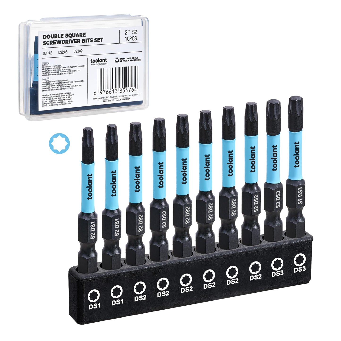 toolant Triangle Screwdriver Set,S2 Steel Triangle Bit Set(2" long Magnetic Heads),1/4 Hex-Shank Tamper-Proof Security Bit Set,Sizes: TA12,TA14,TA16,TA18,TA20,TA23,TA25,TA27 (x2),TA30
