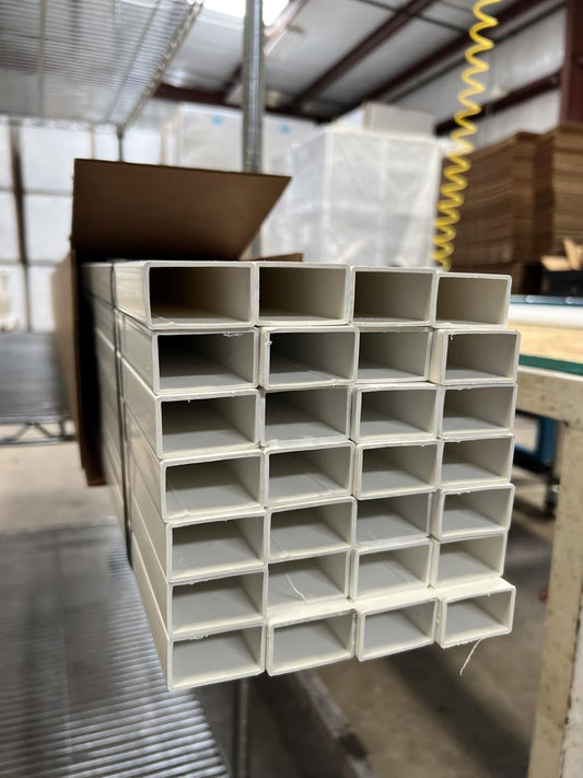 7/8" x 1-1/2" x 47-3/4" - Box of 14 Pieces - White