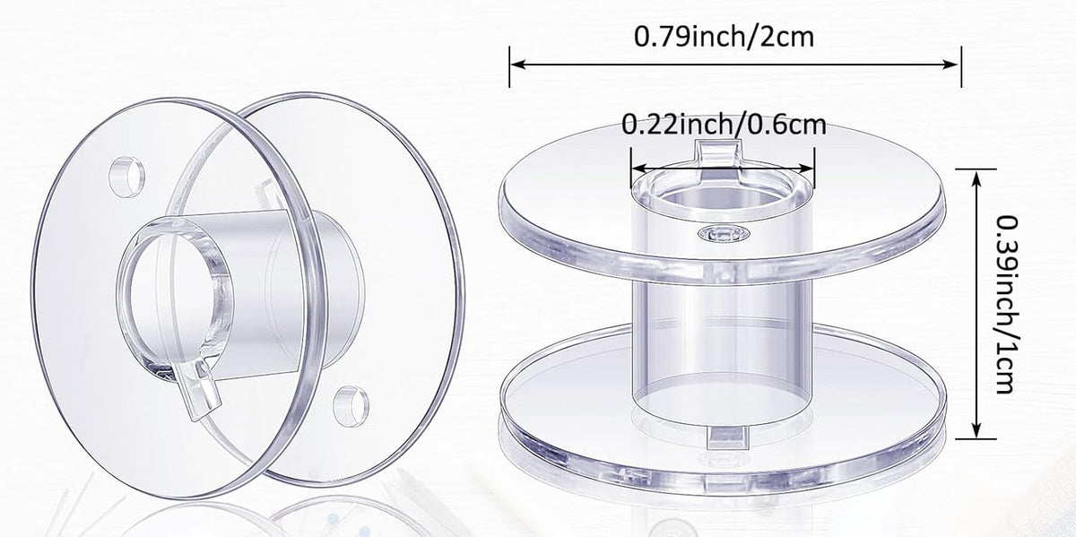 Class 15/A Bobbins for Sewing/Embroidery (10 Pack)