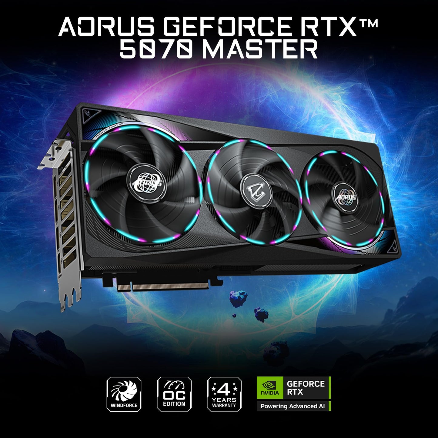 GIGABYTE GeForce RTX 5070 Gaming OC 12G Graphics Card, 12GB 192-bit GDDR7, PCIe 5.0, WINDFORCE Cooling System, GV-N5070GAMING OC-12GD Video Card