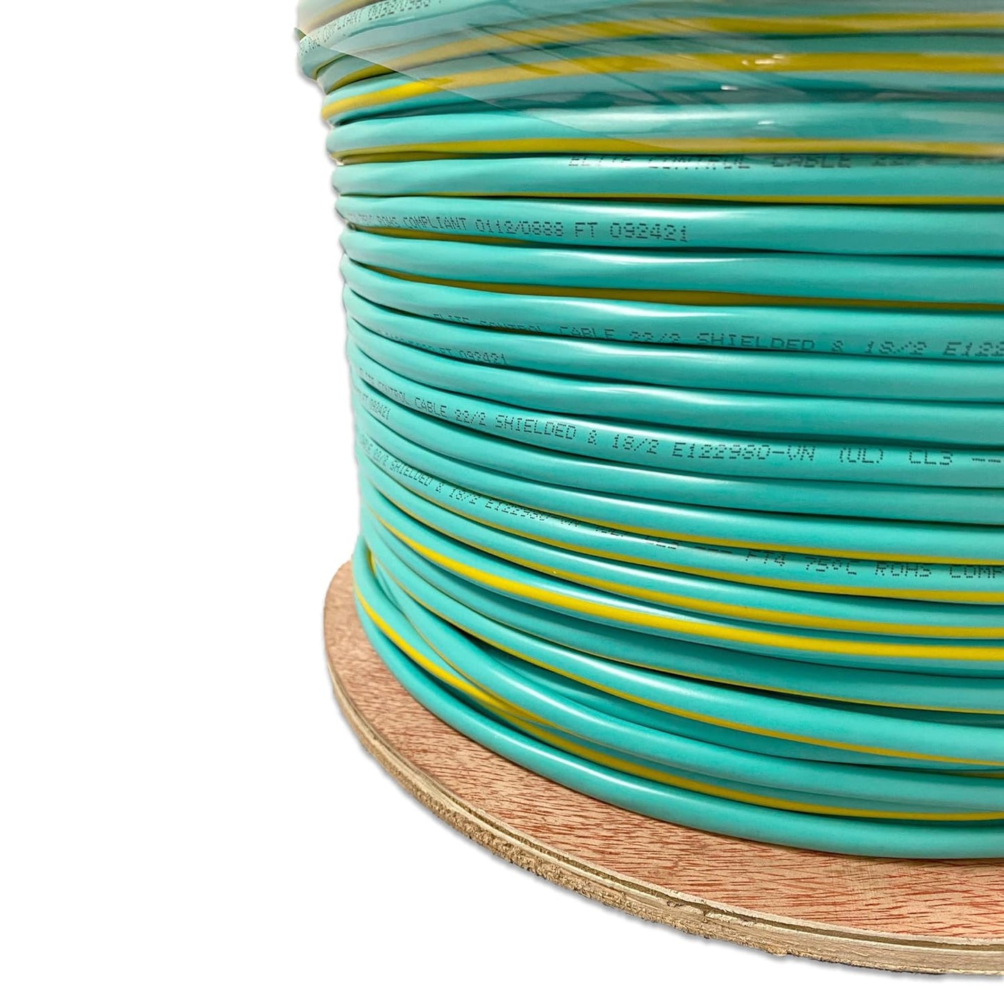 Elite 22/2 + 18/2 Automation/Control Cable - Lutron and Crestron Systems - 1000ft, Shielded, in Wall (CL3) - UL Listed, Pure Copper, Light Green W/Yellow Stripe
