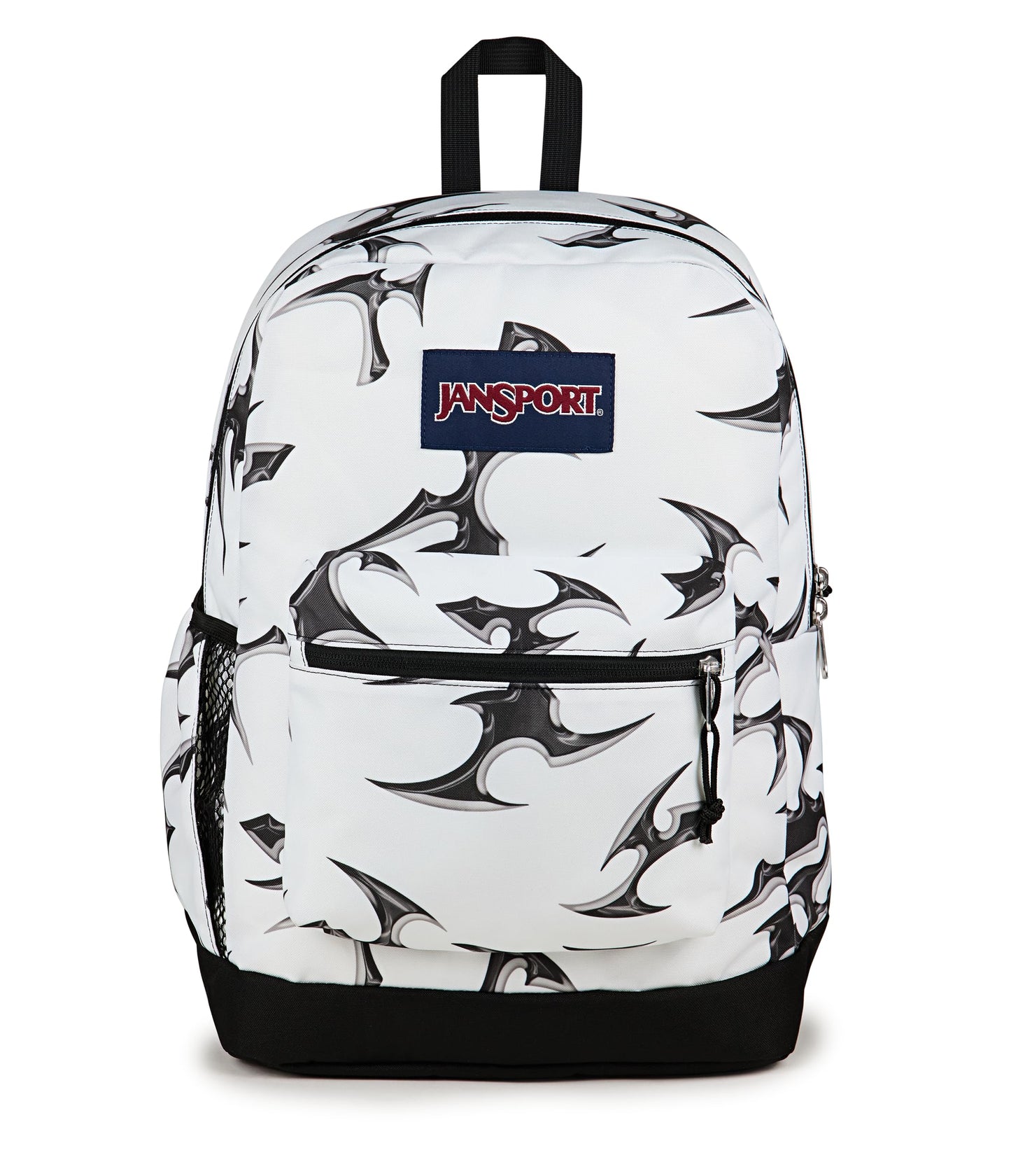 JanSport Cross Town Plus Backpack - Large Main Compartment, Side Water Bottle Pocket, 15-Inch Padded Laptop Sleeve - Black