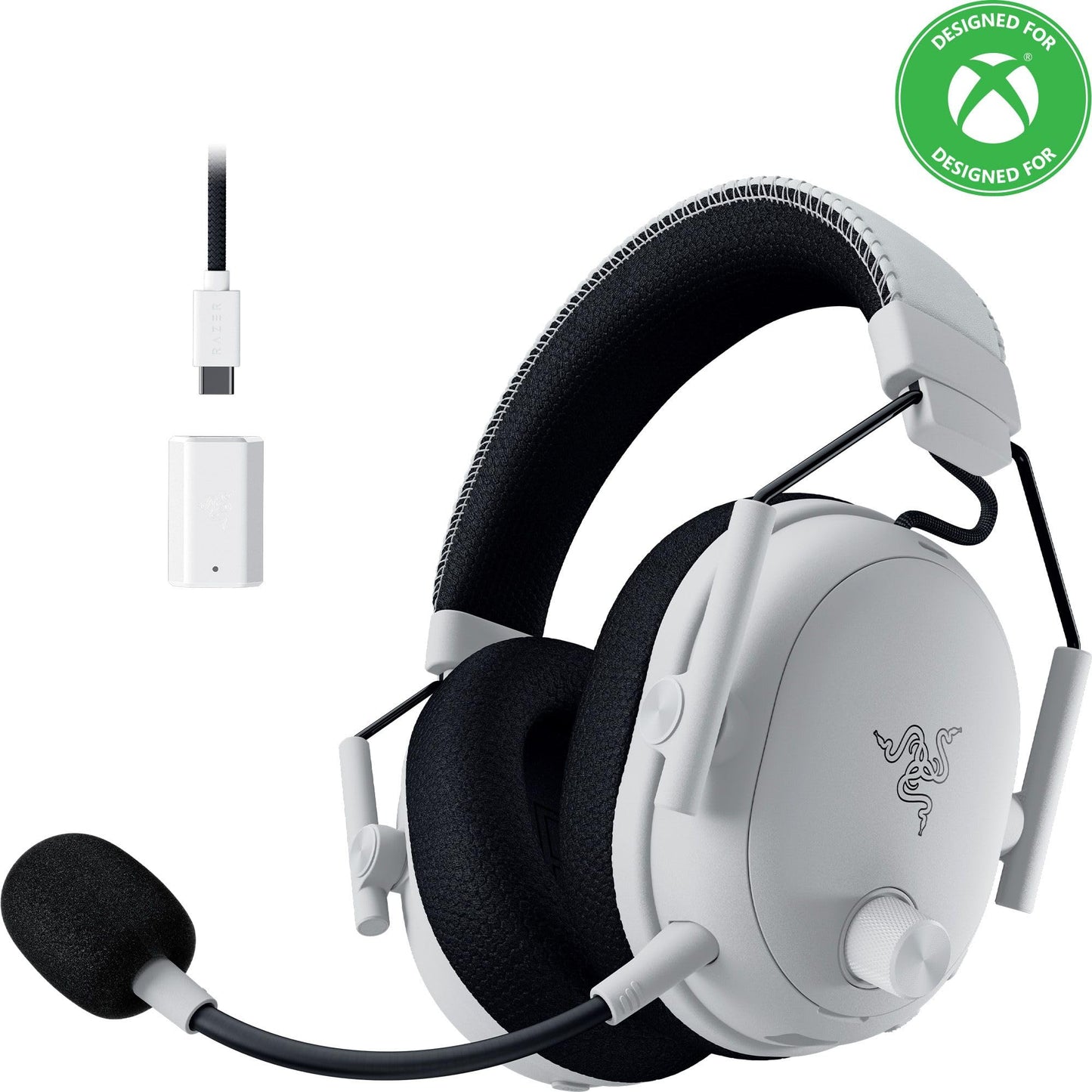 Razer BlackShark V3 Pro Wireless ANC Gaming Headset for PC: Full Band Mic - 50mm Drivers - 2.4 GHz, Bluetooth, USB, 3.5mm - Works with Mac, PS5, Nintendo Switch, Smartphone - 70 Hr Battery - Black
