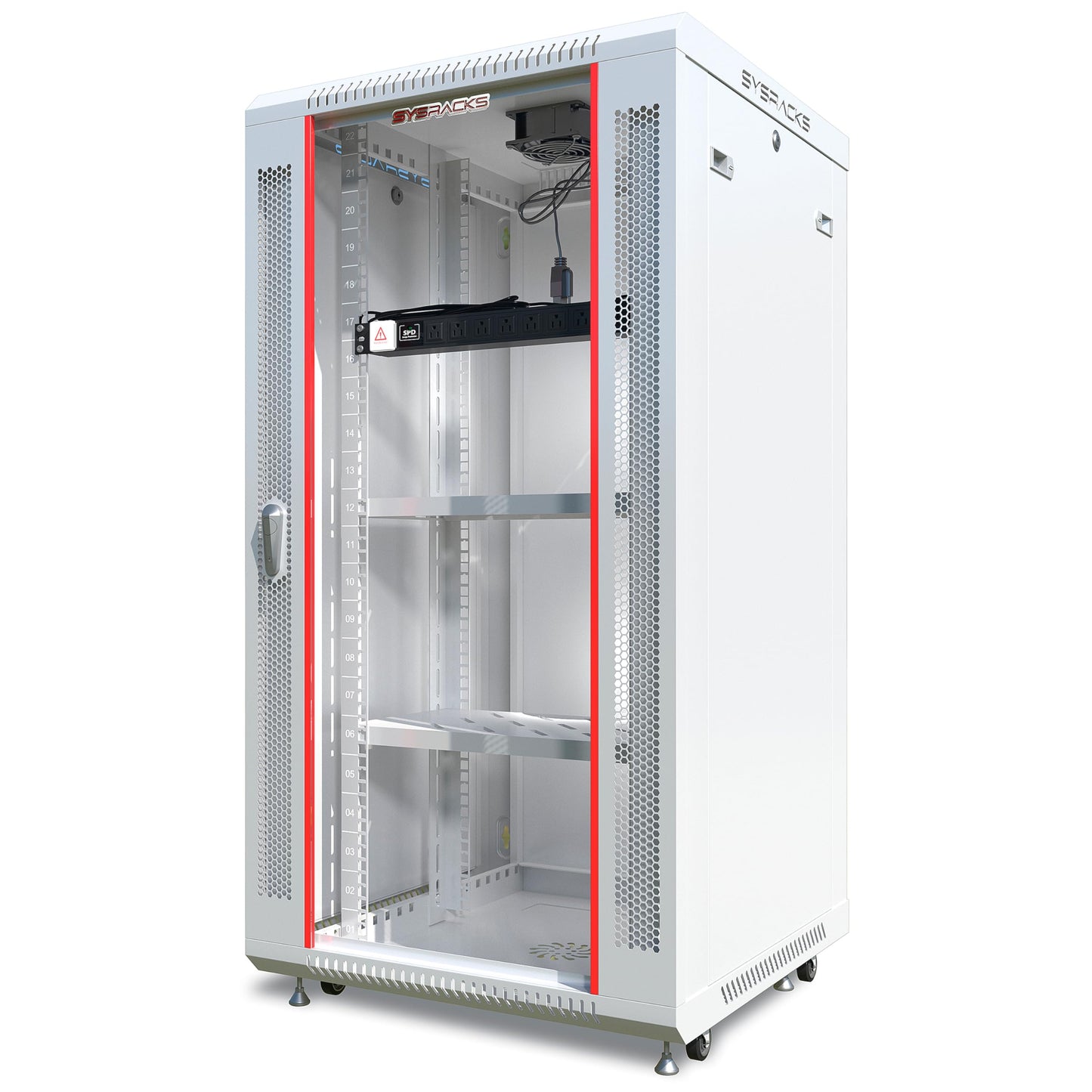 15U Wall Mount Server Rack Cabinet – 19" Network Rack Enclosure, 24" Deep Data Rack Cabinet with Fan, PDU & 2 Shelves for IT Equipment, Switches and Patch Panel