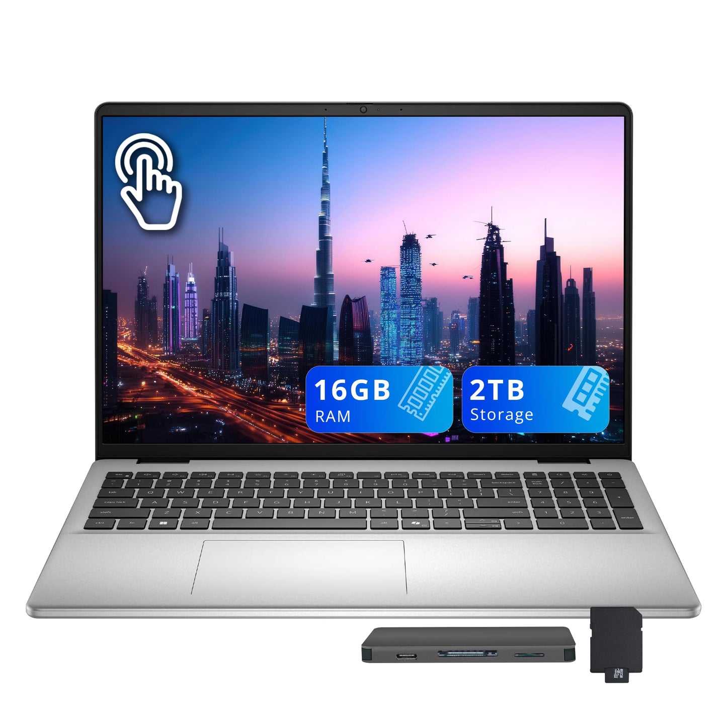 Inspiron 14 5441 Laptop - 14-inch FHD+ (1920x1200) 16:10 Display, Snapdragon X Processor X1-26-100, Qualcomm Adreno GPU, 16GB RAM, 512GB SSD, FHD RGB Camera, Windows 11 Home, Copilot+ PC - Titan Grey