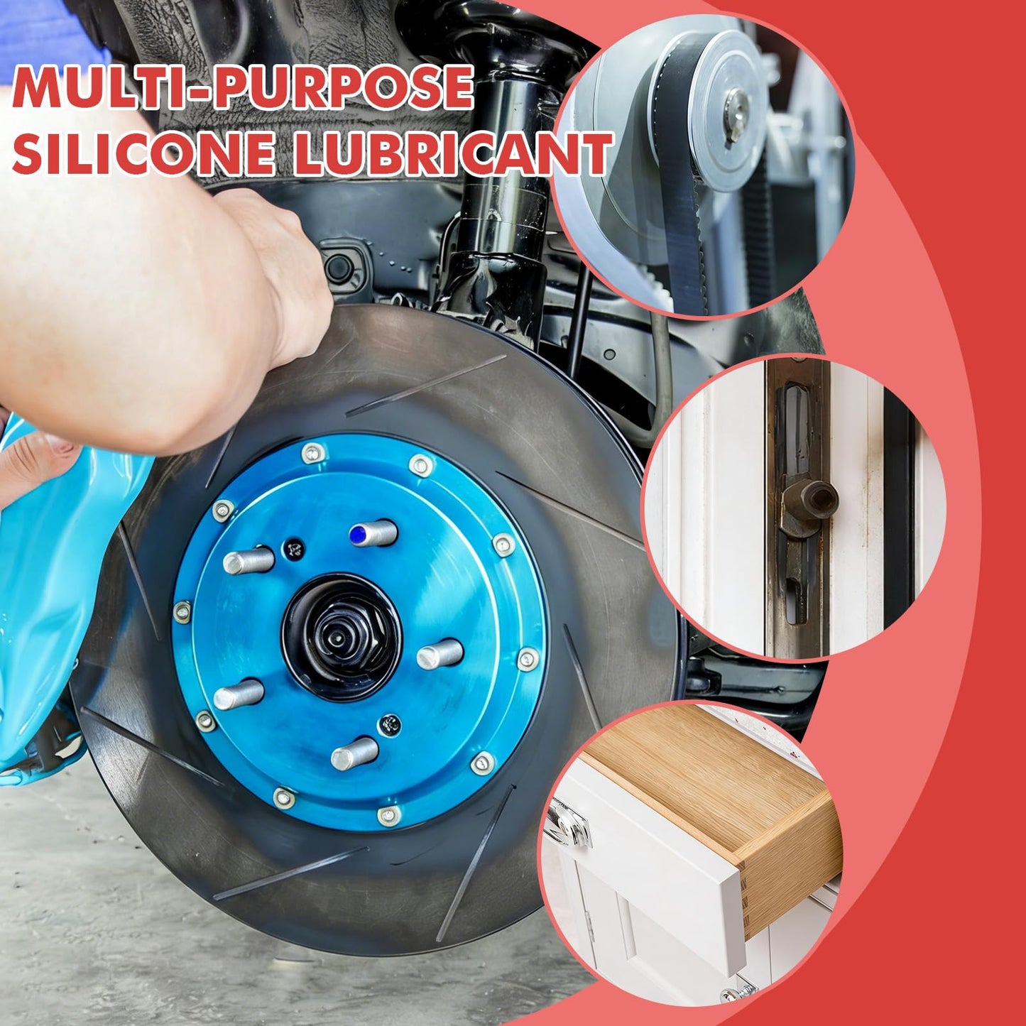 ZDBB Brake Silicone Grease Brake Caliper Guide Pin Lubricant High Temperature Caliper & Pad Lube, Waterproof, Safe for Rubber O-Rings Automotive Grease for Quiet & Smooth Braking 1oz (1-Pack)