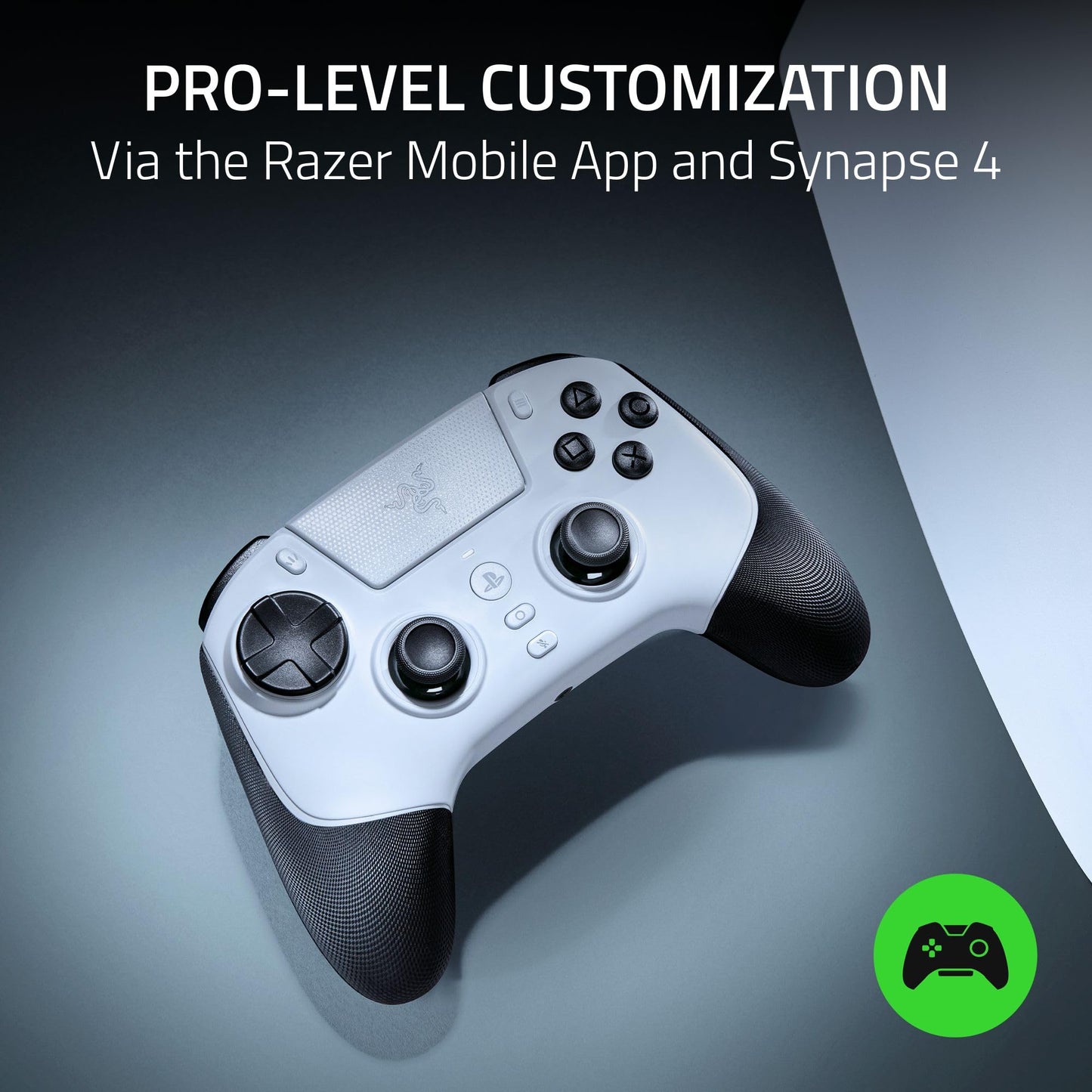 Razer Raiju V3 Pro Wireless Esports Controller – Officially Licensed for PlayStation, Lag-free Esports Grade Performance, 6 Remappable Buttons, TMR Thumbsticks, Fast Triggers, for PS5 & PC – Black