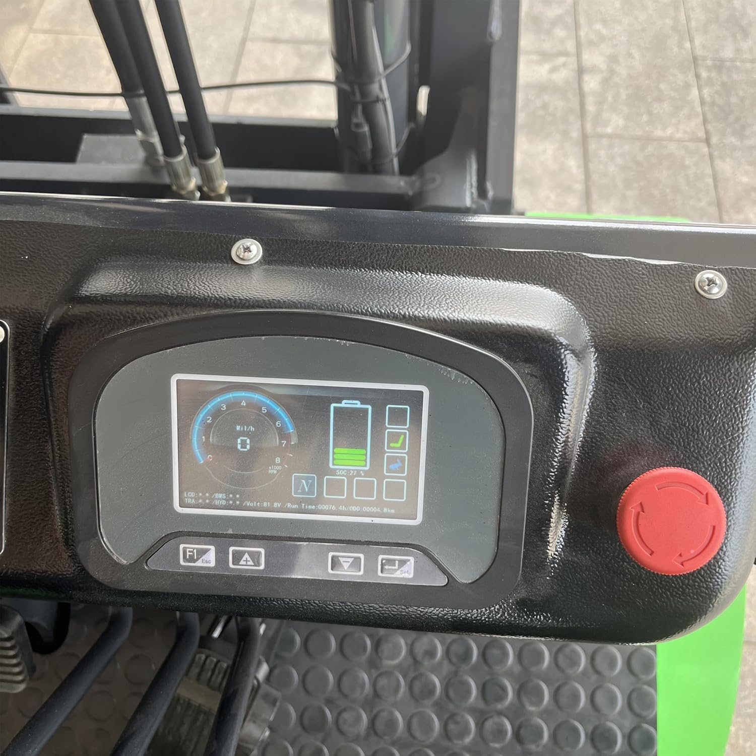 ONEN Electric Forklift 3.5T 7716 LBS Capacity Lithium Battery Drive High-Lift Fork Lift 14.76 ft Lifting Height Stacker 80V 410Ah Powered Pallet Lift Truck Material Handler with 3.51 ft Length Forks