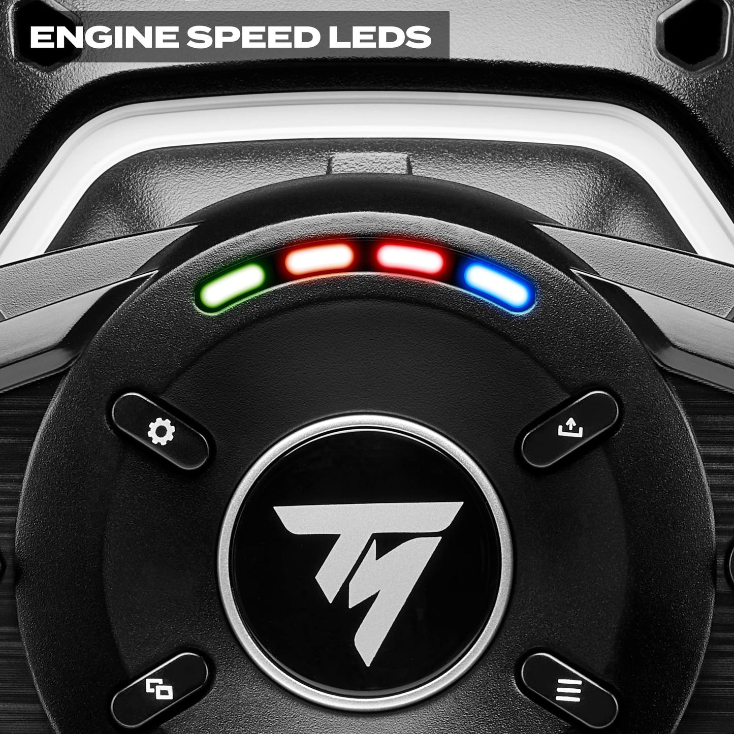 Thrustmaster T128 P Force Feedback Racing Wheel & Pedal Set - PS5 & PC | Magnetic paddle shifters, 900-degree rotation, hybrid drive, quick-attach desk clamp, for sim driving, farming & truck games