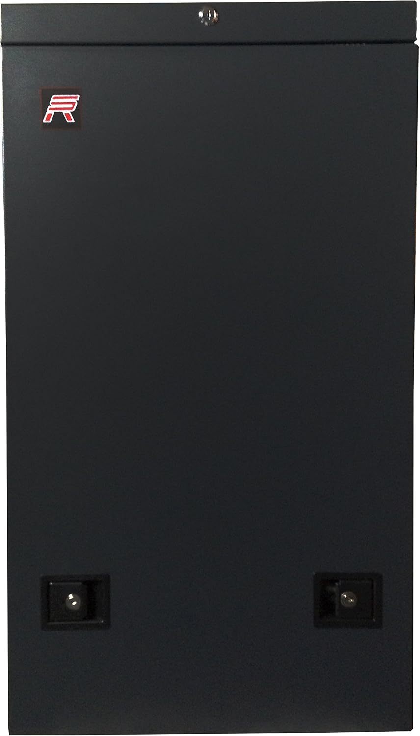 6U Vertical Wall Mount Server Rack Cabinet, 19 Inch Network Enclosure, 35" Full-Length Capacity, Mesh Door, Space-Saving Rack for Switches, Routers, Patch Panels