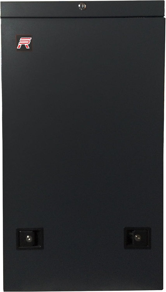 6U Vertical Wall Mount Server Rack Cabinet, 19 Inch Network Enclosure, 35" Full-Length Capacity, Mesh Door, Space-Saving Rack for Switches, Routers, Patch Panels