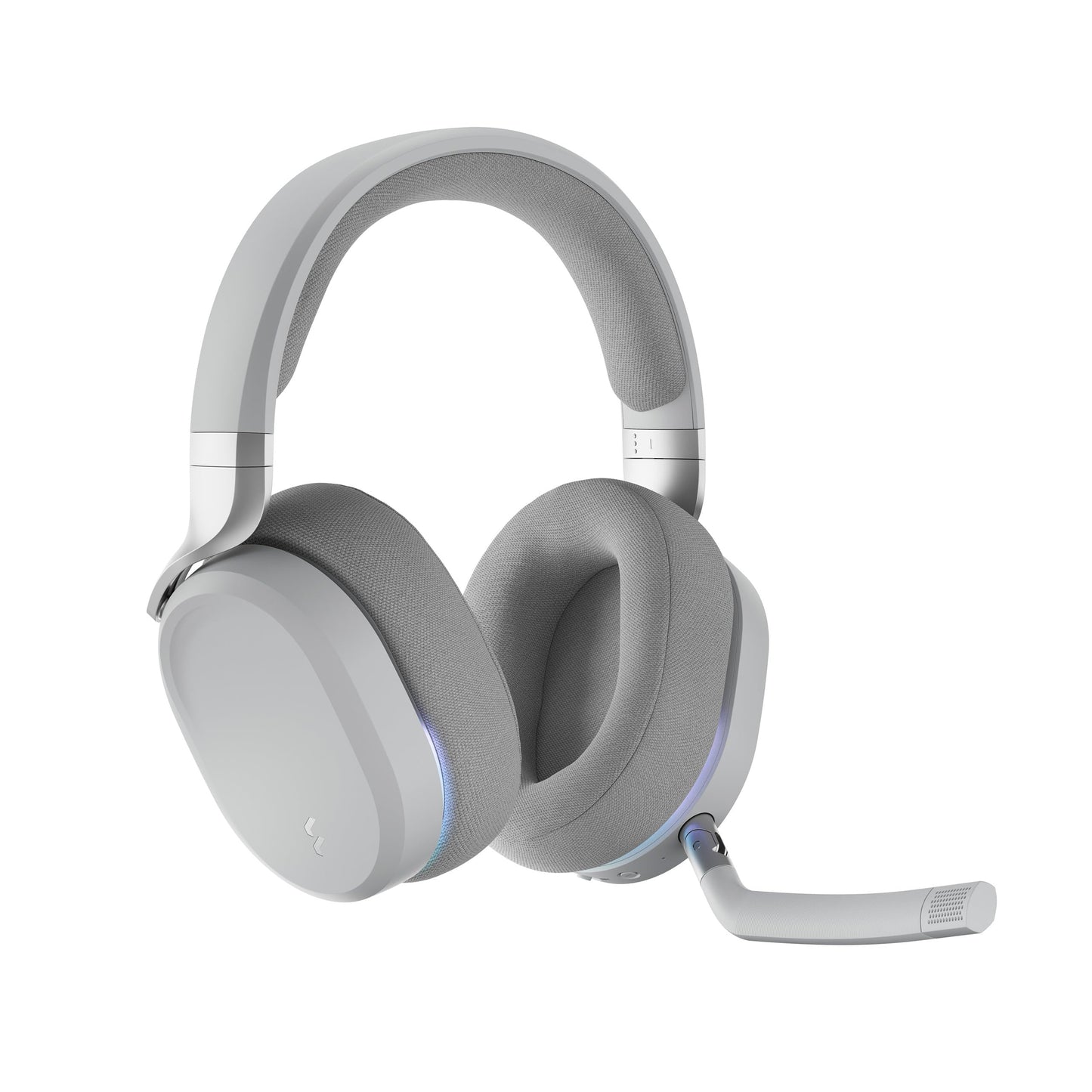 Fractal Design Scape Dark - Wireless PC Gaming Headset - Detachable Flip-to-Mute Microphone with Noise Cancellation - Battery Life Up to 40 Hours - Configurable Ambient Lighting - Black