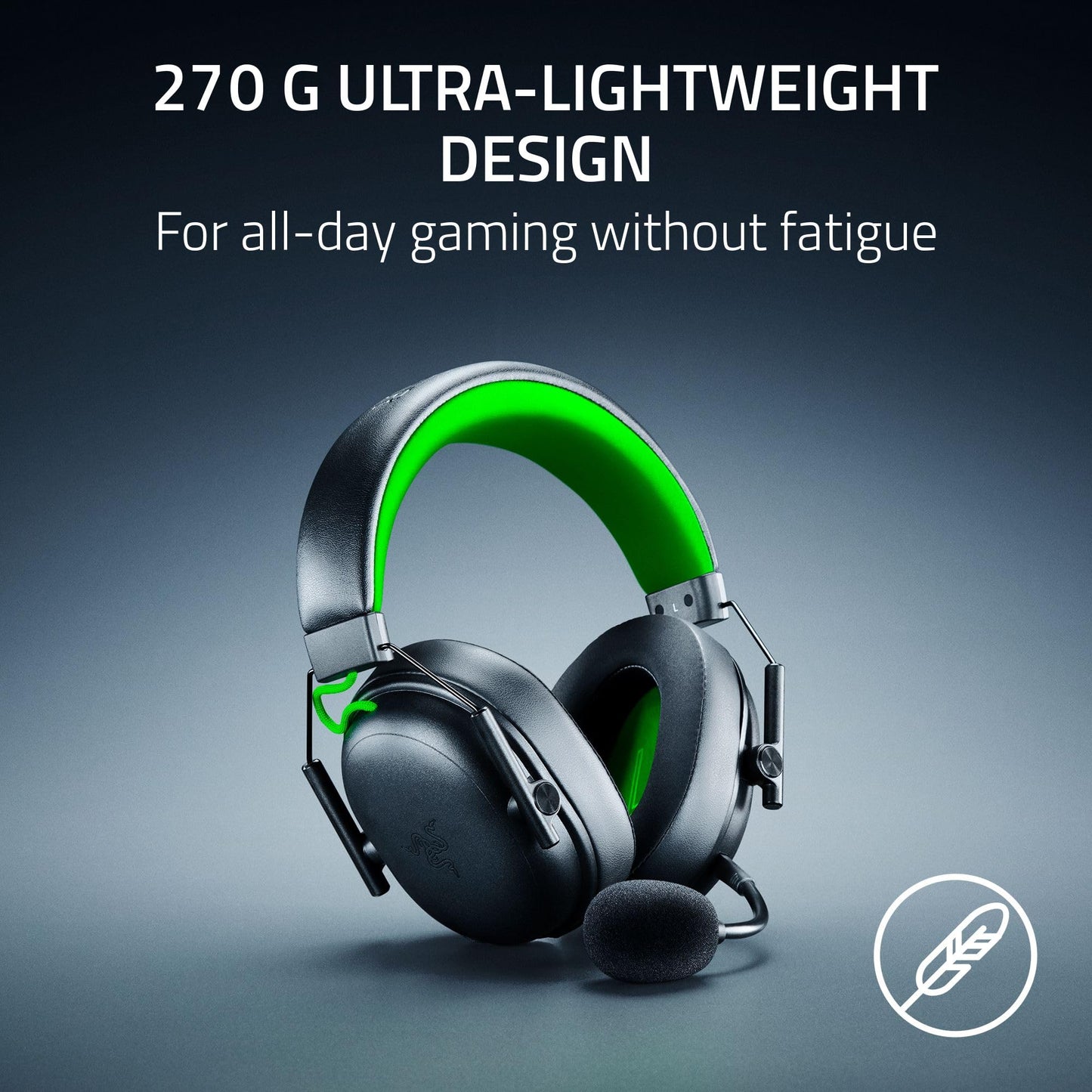 Razer BlackShark V3 X HyperSpeed Wireless Gaming Headset for PC: 50mm Drivers - Cardioid Mic - 2.4 GHz, Bluetooth, USB - Works with Mac, PS5, Nintendo Switch, Smartphone - 70 Hr Battery - Black