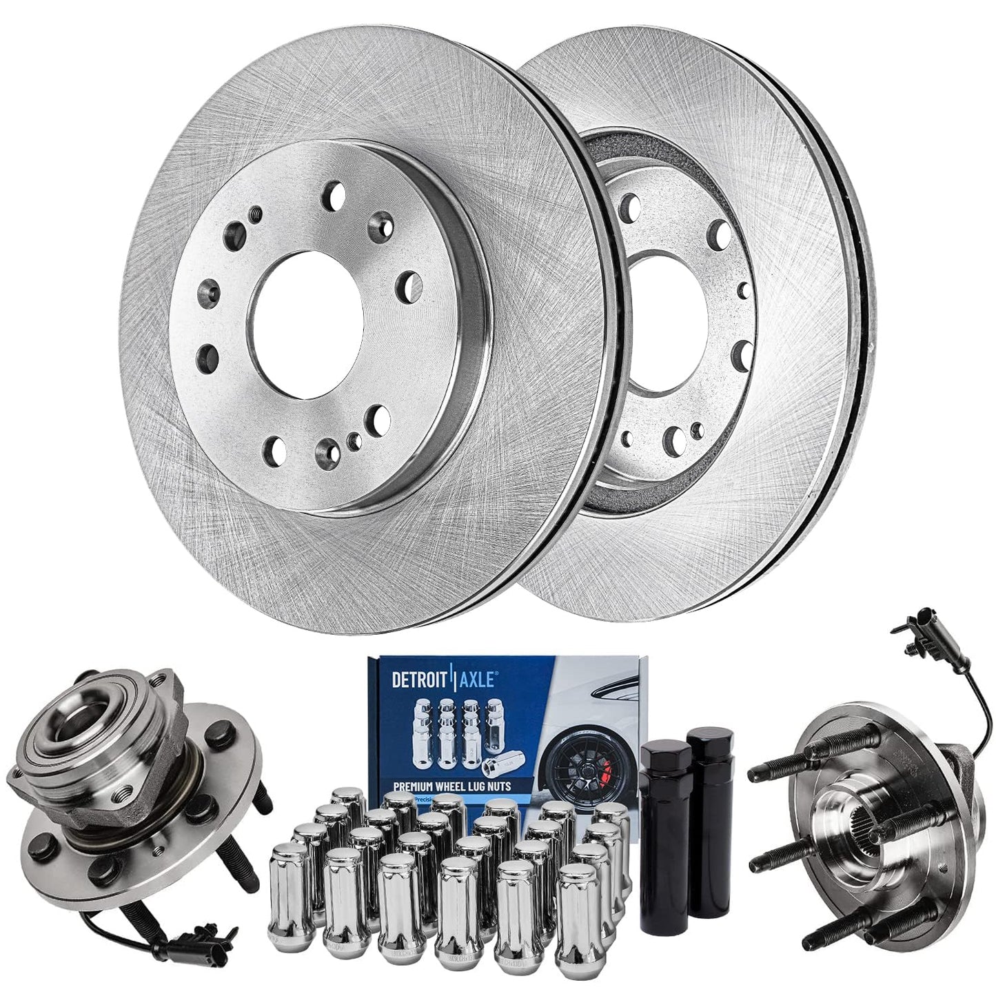 Detroit Axle - Brake Kit for 2013-2025 Nissan Altima Disc Brake Rotors Ceramic Brakes Pads 2014 2015 2016 2017 2018 2019 2020 2021 2022 2023 2024 Replacement: 11.65" inch Front 11.46" inch Rear Rotor