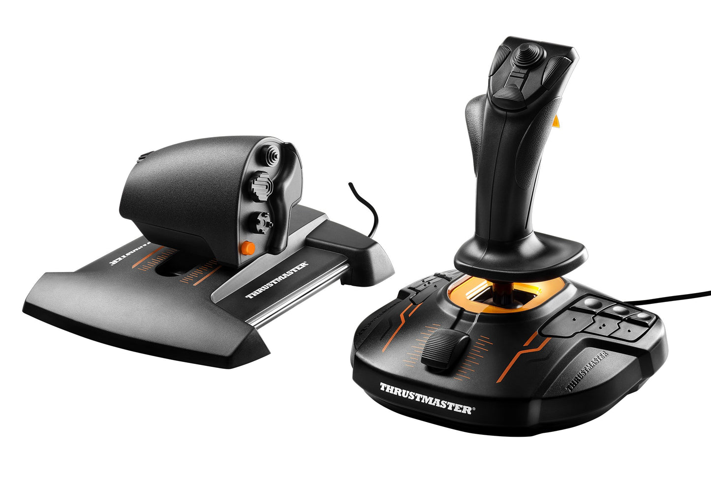 Thrustmaster T16000M FCS Space Sim Duo Combat Flight Sim Joystick - PC | Dual Hall-Effect sticks, 32 programable buttons, weighted bases, 8-way hat switch, 4 axes, twist rudder, integrated throttle