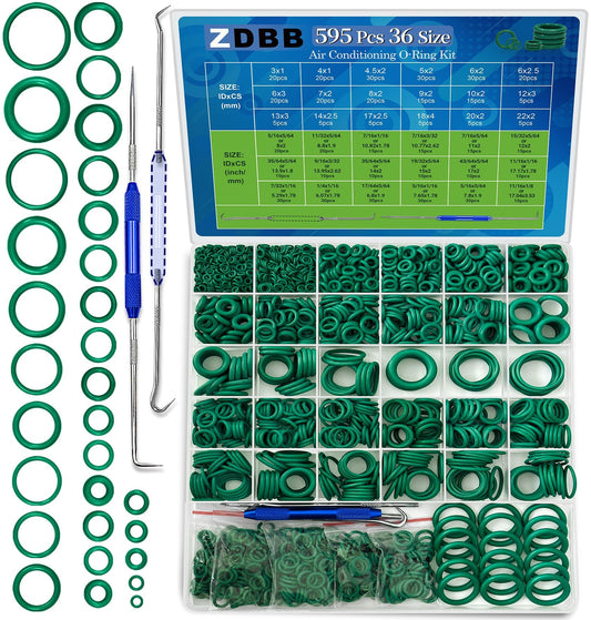 ZDBB 1010 Pcs Rubber O Rings Kit 22 Size Universal O-Ring Assortment Set for Automotive Faucet Pressure Washers Plumbing Sealing Repair,Air or Gas Connections,Resist Oil and Heat