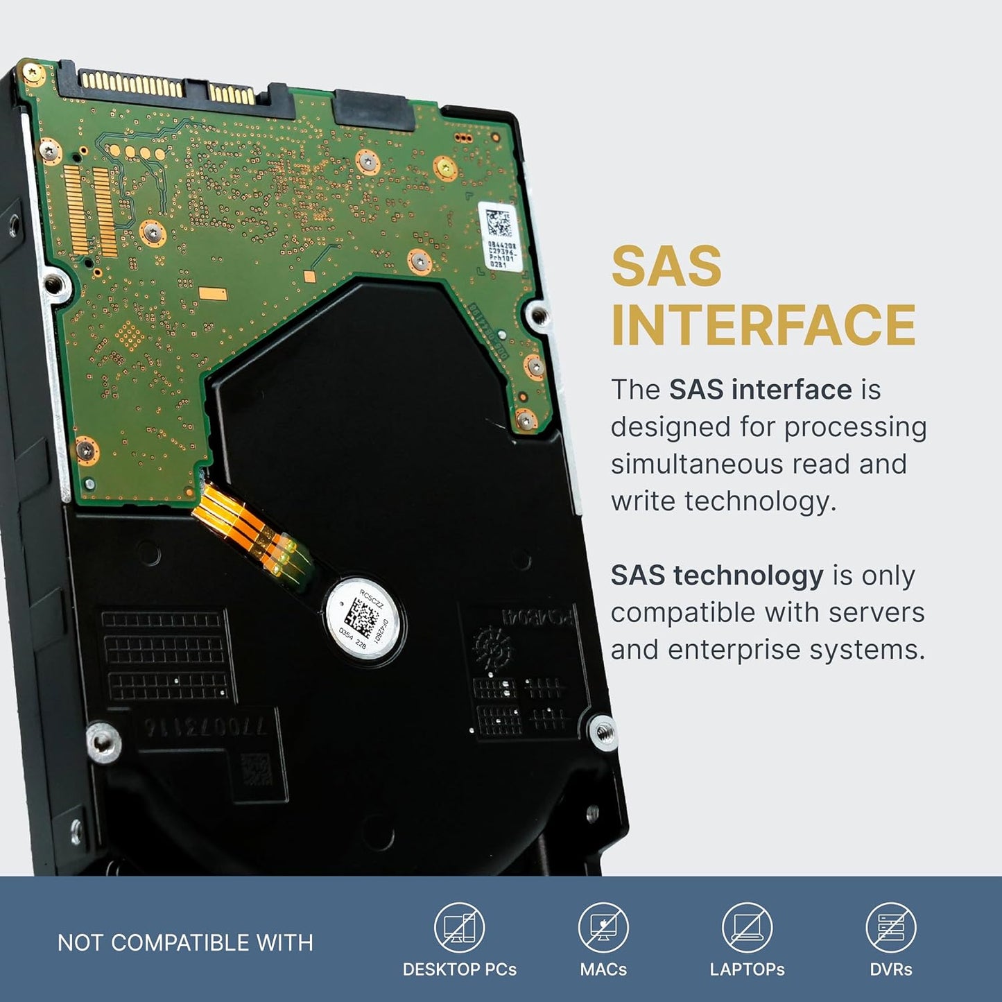 Dell/Western Digital Ultrastar DC HC510 HUH721008AL4205 0F27409 8TB 7.2K RPM SAS 12Gb/s 4Kn 256MB 3.5in Enterprise Hard Drive (Renewed)