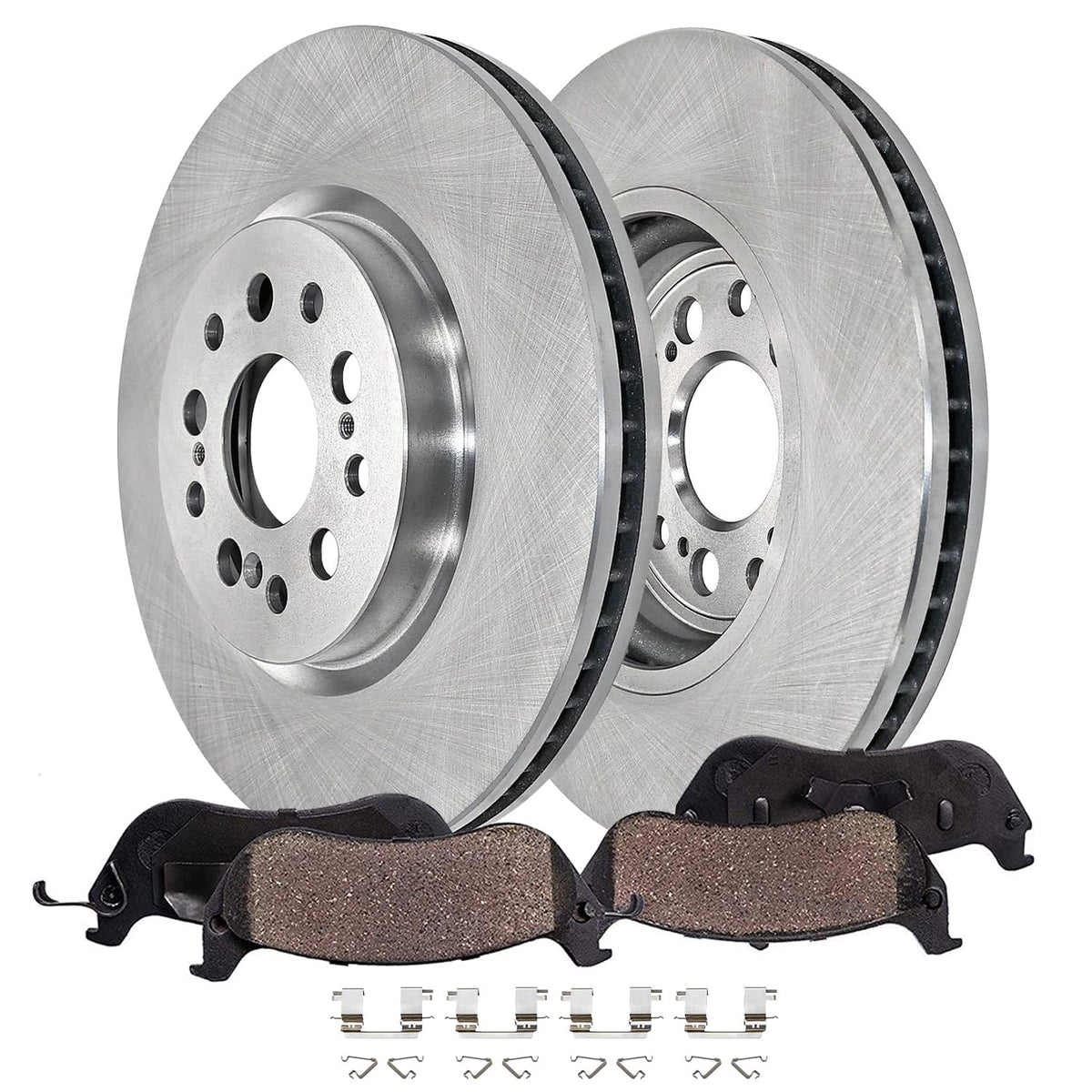 Detroit Axle - Rear Brake Rotors Pads for 2019-2026 Chevy Silverado 1500
