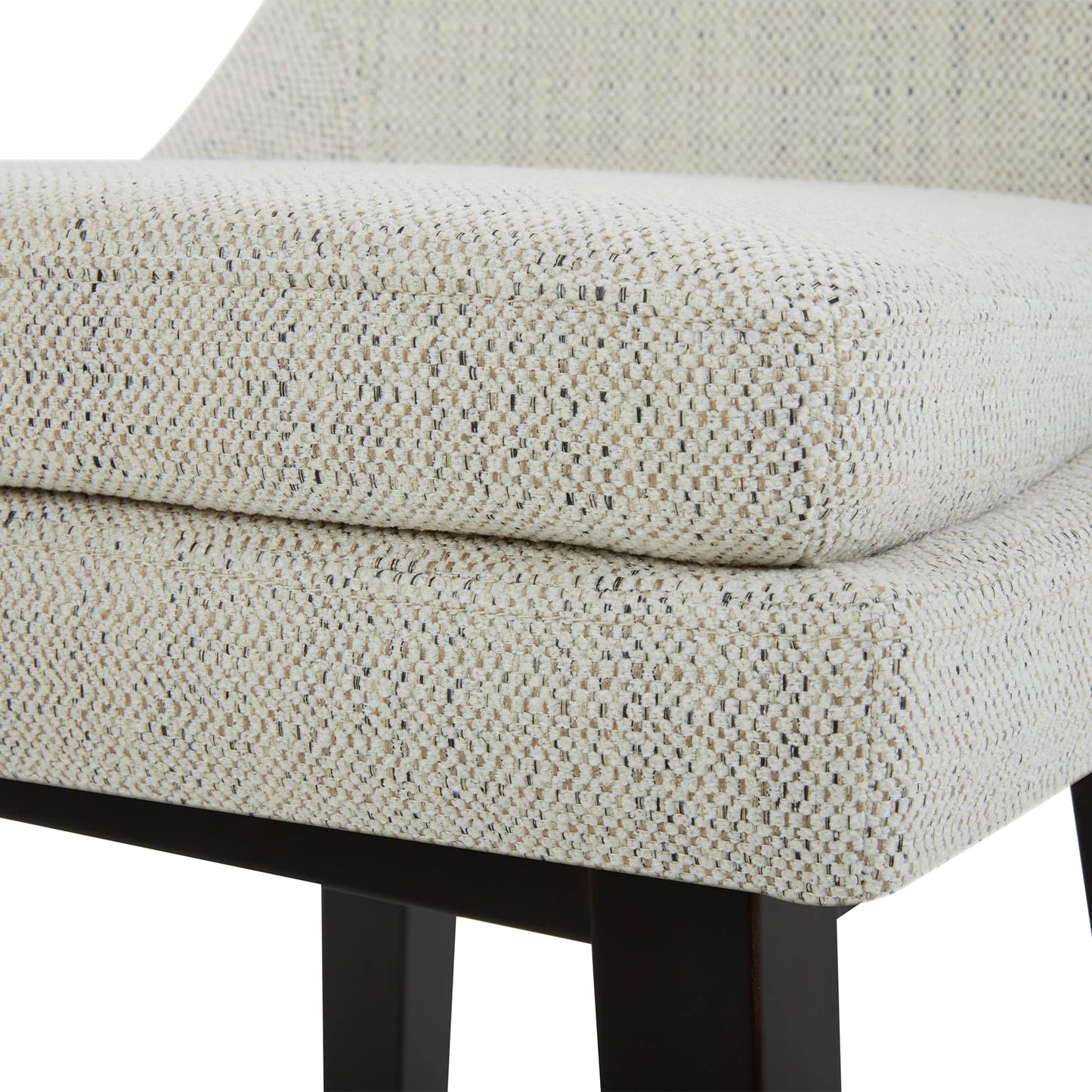 CHITA Bar Height Swivel Barstool with Back Set of 2, FSC Certified Upholstered Bar Stool, 30.7" H Seat Height, Fabric in Ivory