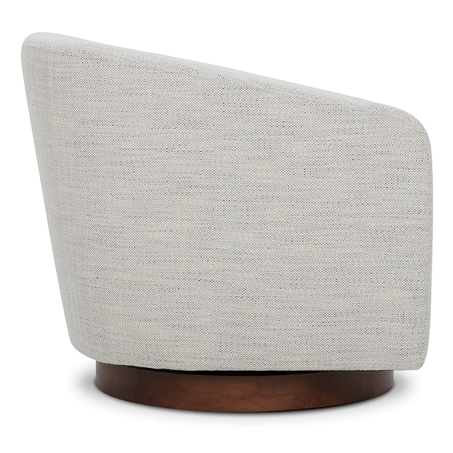 CHITA Swivel Accent Chair Set of 2, Fully Assembled Fabric Barrel Armchair with FSC Certified Upholstered for Living Room, Bedroom and Office, Flax Beige