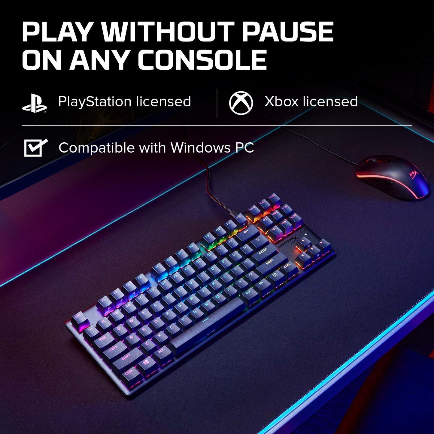 HyperX Alloy Origins 65 - Mechanical Gaming Keyboard – Compact 65% Form Factor - Linear Red Switch - Double Shot PBT Keycaps - RGB LED Backlit - NGENUITY Software Compatible,Black