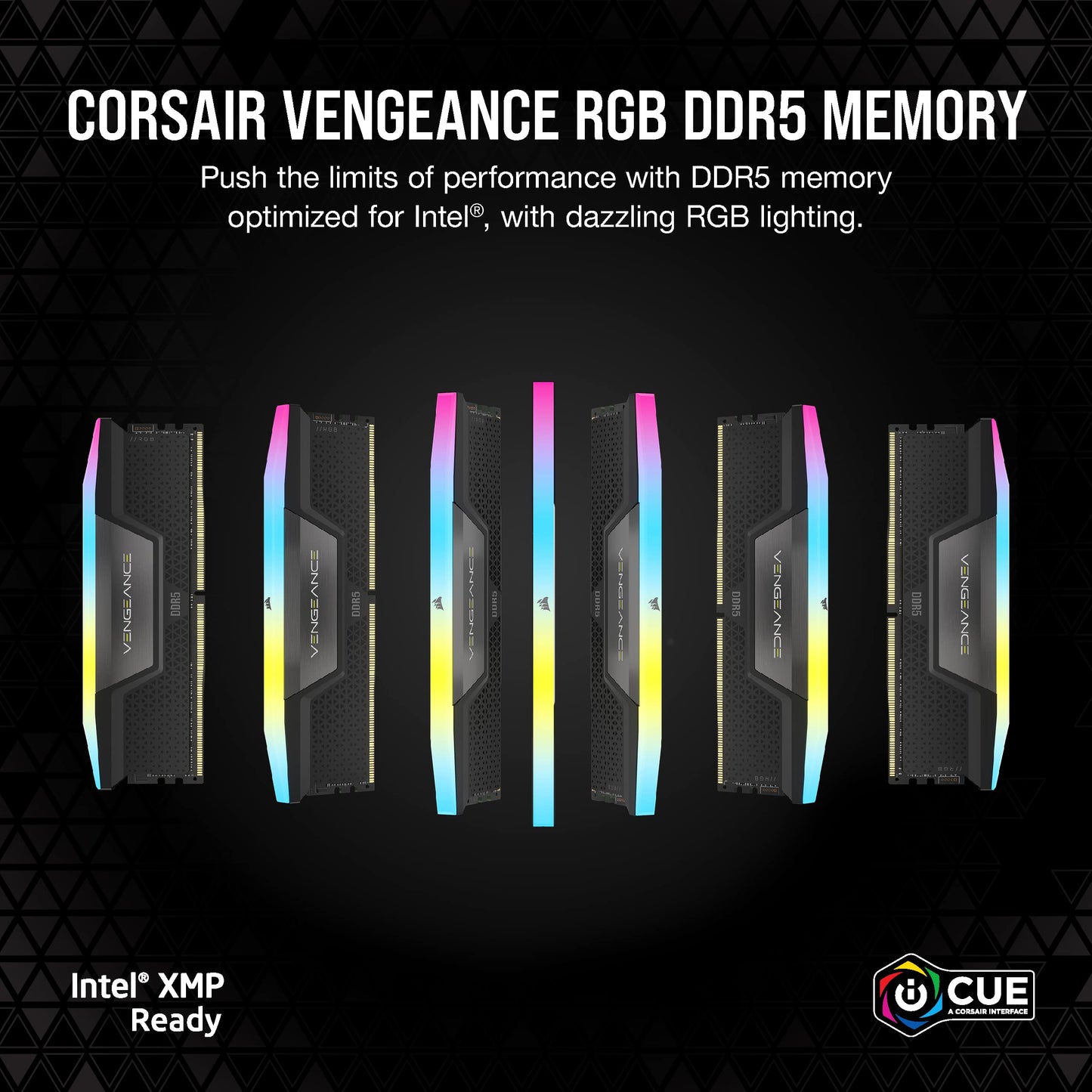 CORSAIR Vengeance RGB RS DDR5 RAM 32GB (2x16GB) Up to 6000MHz CL36-44-44-96 1.35V AMD Expo Intel XMP Computer Desktop Memory – Gray (CMG32GX5M2E6000Z36)