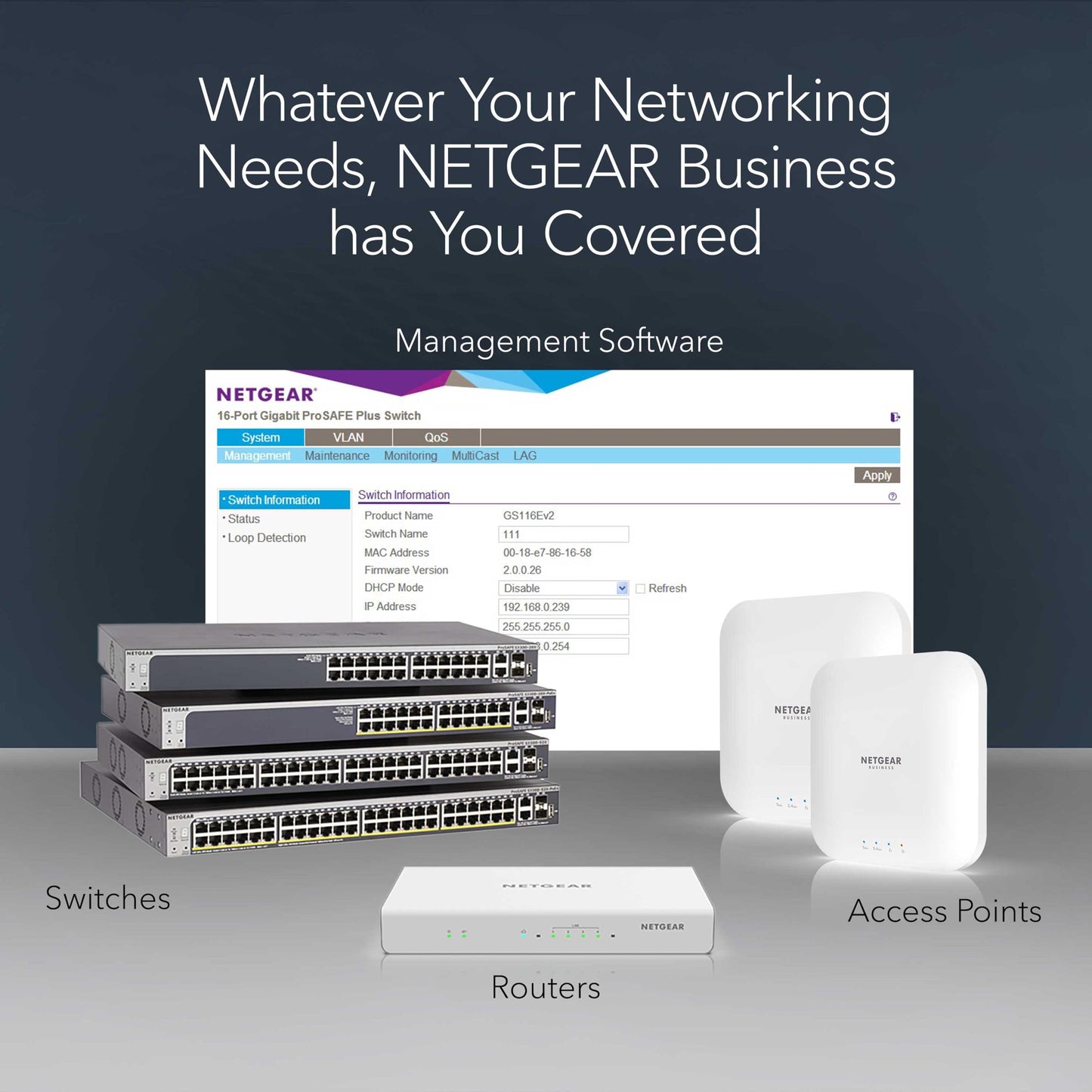 NETGEAR 52-Port PoE Gigabit Ethernet Smart Switch (GS752TPP) - Managed, Optional Insight Cloud Management, 48 x PoE+ @ 760W, 4 x 1G SFP, Desktop or Rackmount