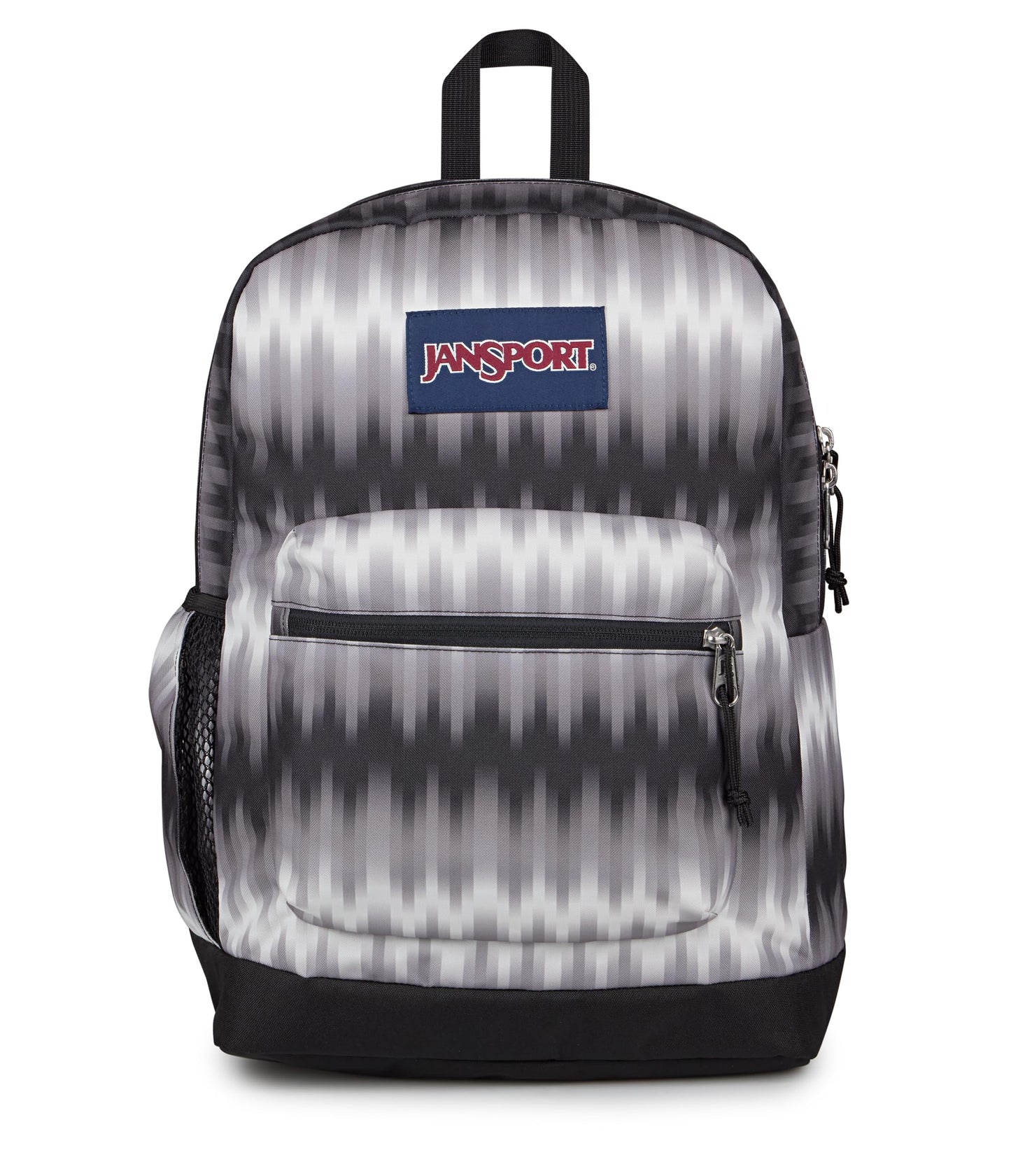 JanSport Cross Town Plus Backpack - Large Main Compartment, Side Water Bottle Pocket, 15-Inch Padded Laptop Sleeve - Black