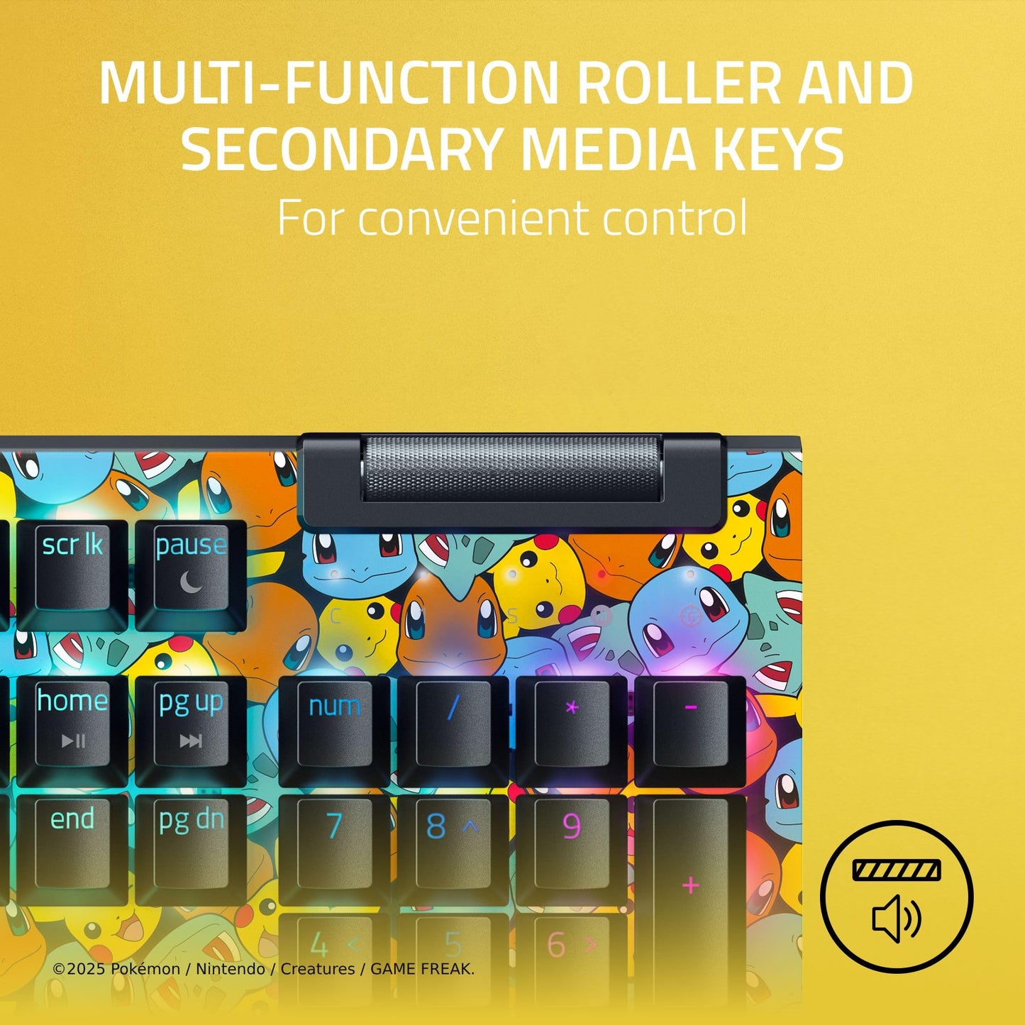 Razer BlackWidow V4 X Mechanical Gaming Keyboard: Yellow Switches Linear & Silent - 6 Macro Keys - Chroma RGB - Doubleshot ABS Keycaps - Roller & Media Keys - Snap Tap
