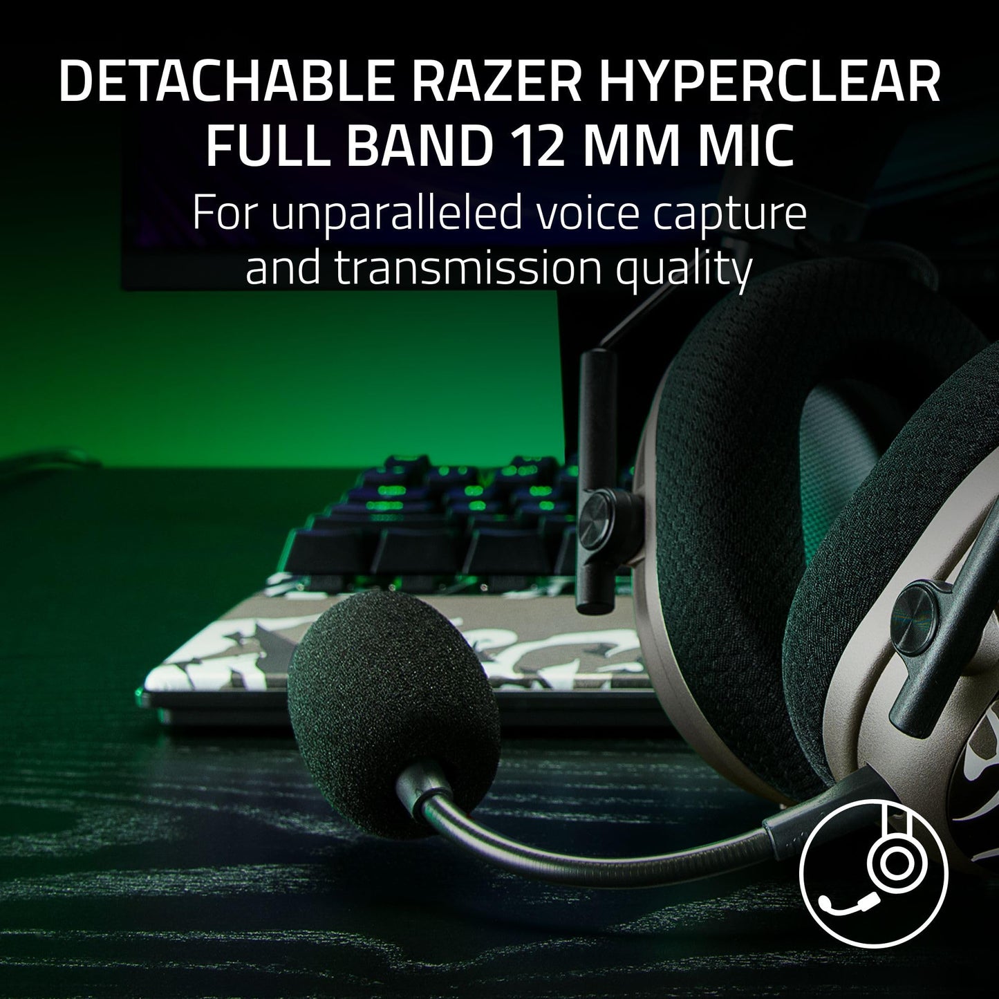 Razer BlackShark V3 Pro Wireless ANC Gaming Headset for PC: Full Band Mic - 50mm Drivers - 2.4 GHz, Bluetooth, USB, 3.5mm - Works with Mac, PS5, Nintendo Switch, Smartphone - 70 Hr Battery - Black