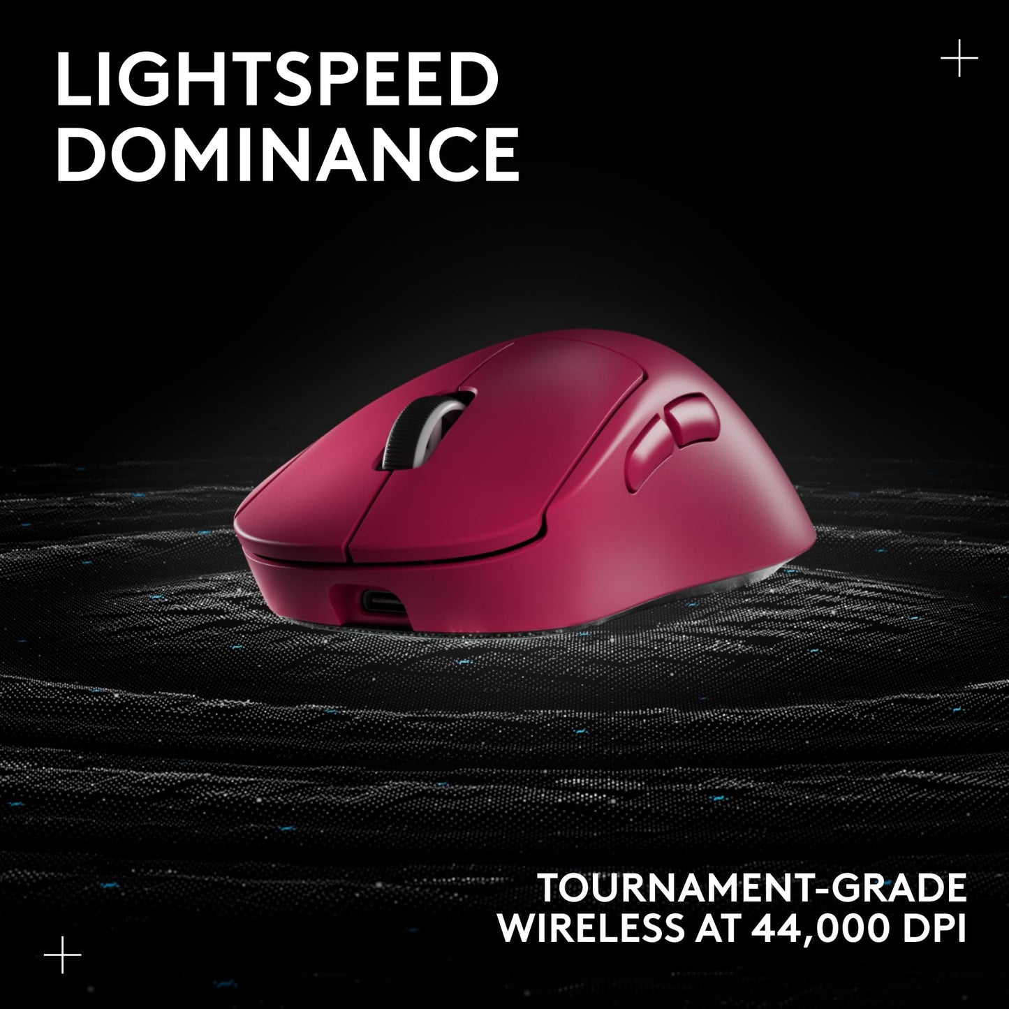 Logitech G PRO X Superlight 2 Wireless Gaming Mouse - Black | 60g, Symmetrical Shape, <8 kHz Polling, 44K DPI, PowerPlay Wireless Charging Supported, USB-C, 5 Buttons, For PC/Mac