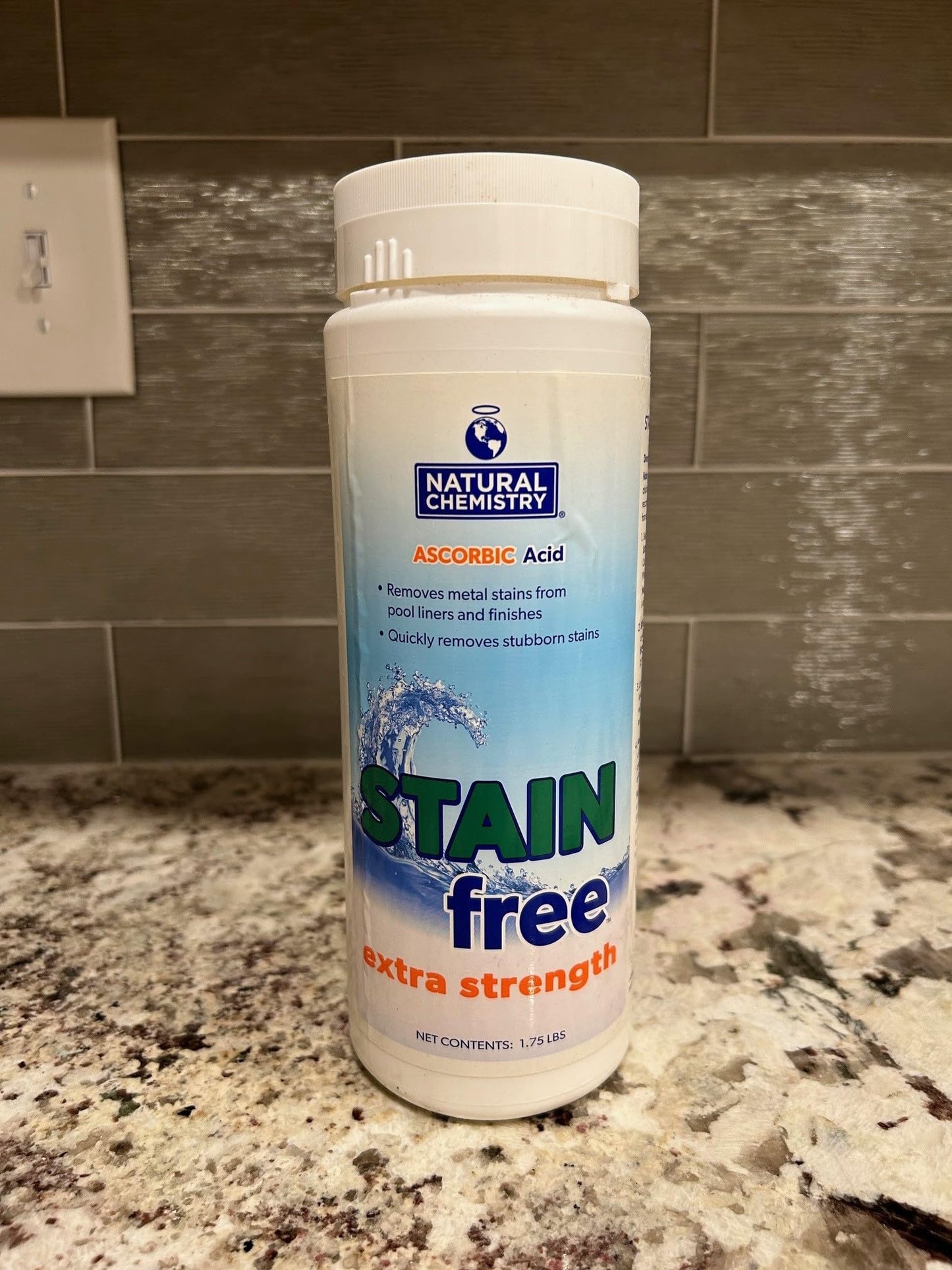 Natural Chemistry Extra Strength Stain Free, 1.75 lb, Single Pack | Removes Metal Stains from Pool Liners & Finishes, Compatible with All Sanitizing Systems