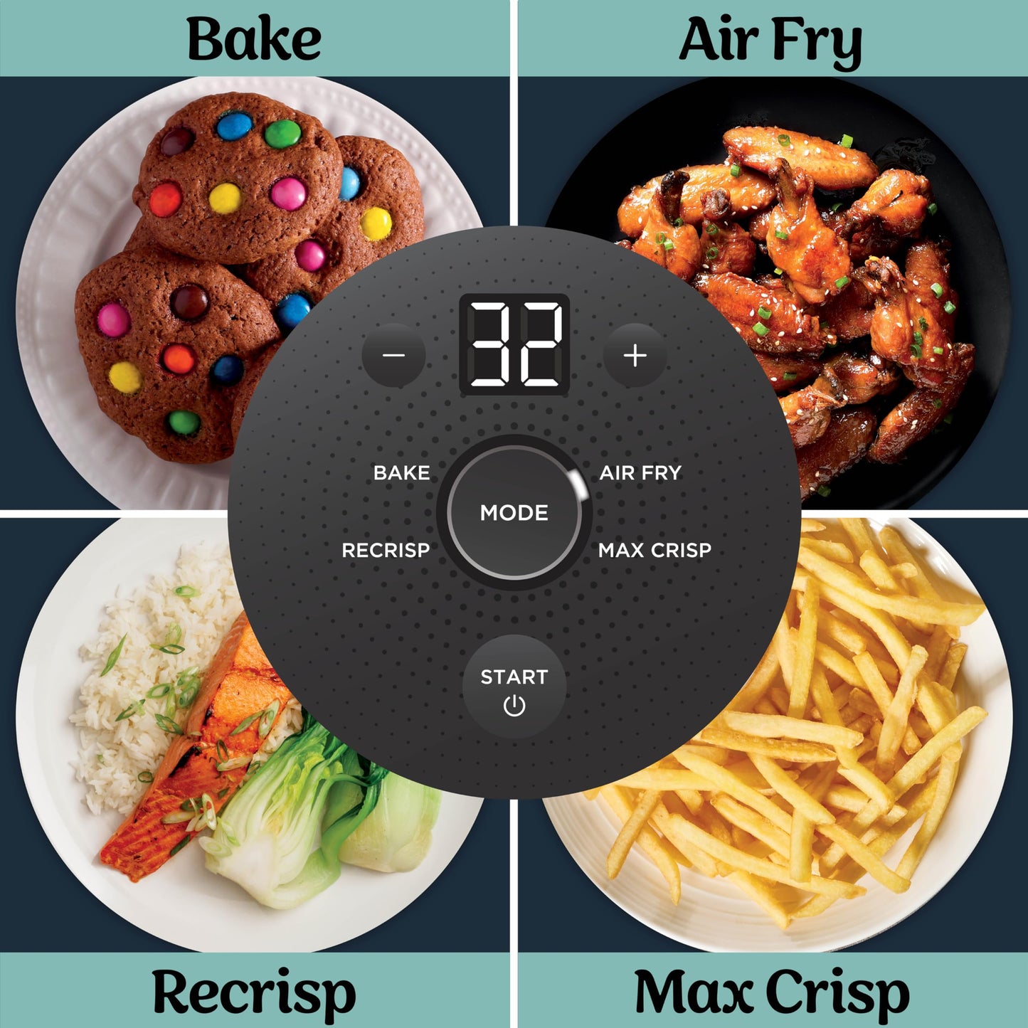 Ninja Crispi 4 in 1 Glass Air Fryer, 450°F, Non Toxic, 4QT and 6 Cup Containers with Lids, Dishwasher Safe, Stone, 1 Count, FN101ST