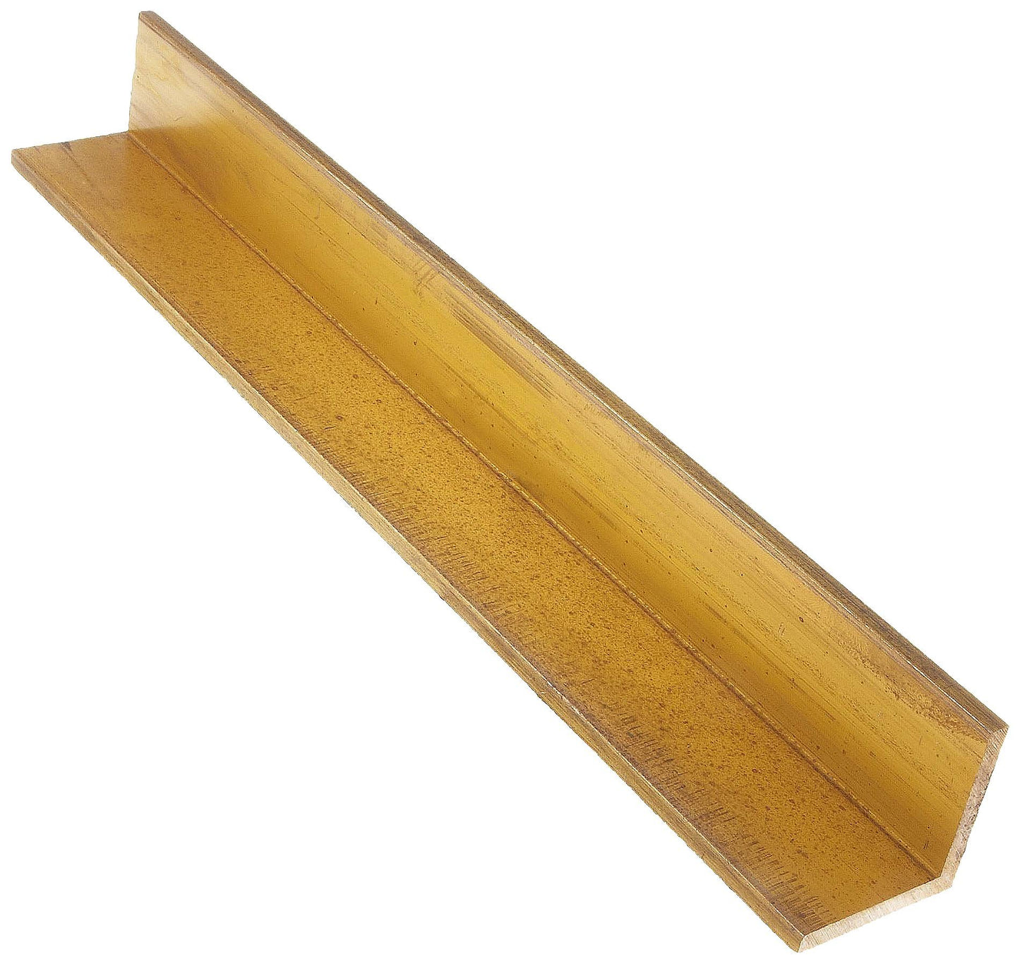 385 Bronze Angle, Unpolished (Mill) Finish, Extruded, H02 Temper, ASTM B455, Equal Leg Length, Squared Corners, 2-1/2" Leg Lengths, 1/8" Wall Thickness, 36" Length