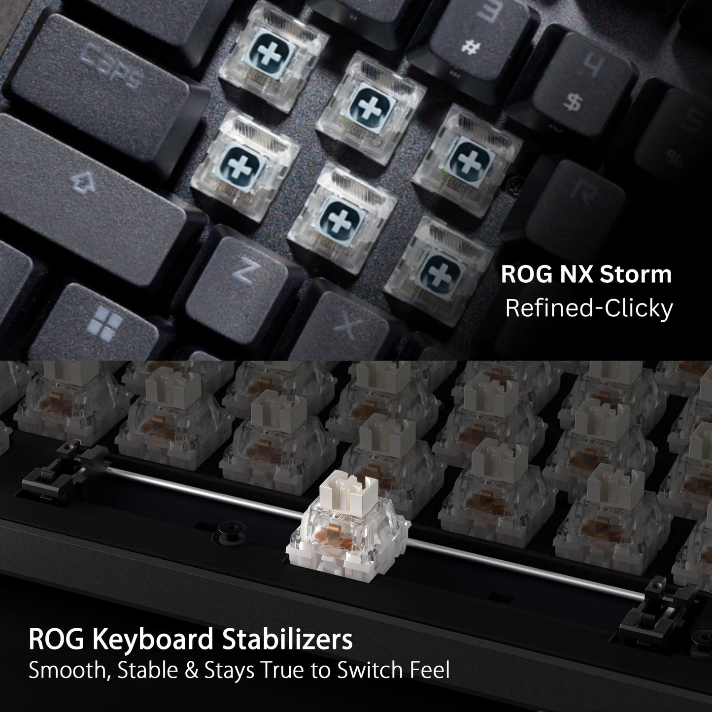 ASUS ROG Strix Scope II 96 Wireless Mechanical Gaming Keyboard – 96% Full-Size, Tri-Mode Connectivity, Hot Swappable Pre-lubed ROG NX Snow Linear Switches, PBT Keycaps, RGB, PC/Mac Support-Black