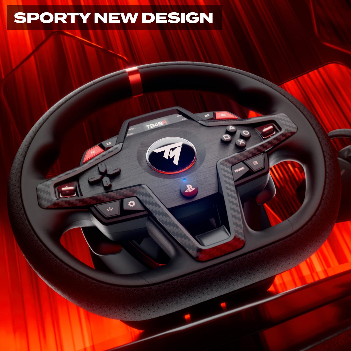 Thrustmaster T248 X Force Feedback Racing Wheel & Pedal Set - XBOX & PC | Magnetic paddle shifters, built-in telemetry screen, adjustable brake, drift-free Hall sensors, for sim driving games