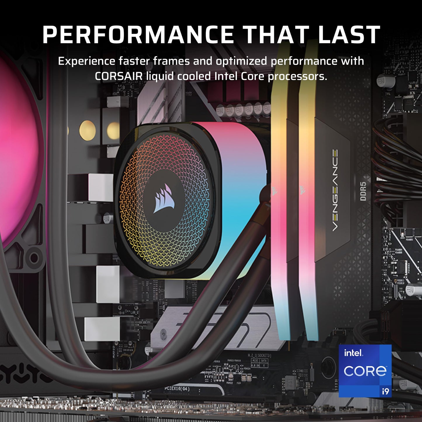 Corsair Vengeance i7500 Gaming PC – Liquid Cooled Intel Core i9-14900KF CPU – NVIDIA GeForce RTX 5080 GPU – 32GB Vengeance RGB DDR5 Memory – 2TB M.2 SSD – Black