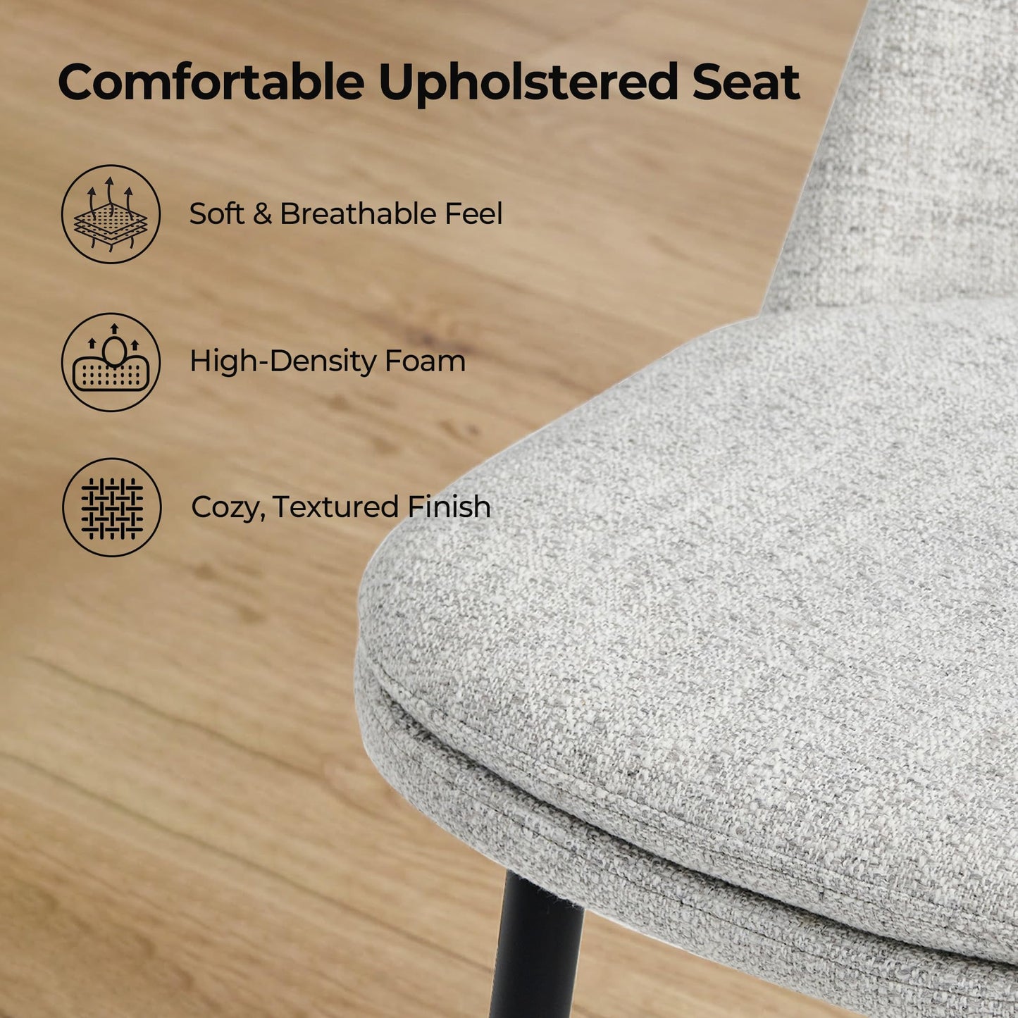 CHITA Swivel Bar Stools, 27.2" Counter Height Bar Stools Set of 3, FSC Certified Upholstered Modern Counter Stools, Metal Legs, Faux Leather, Saddle Brown