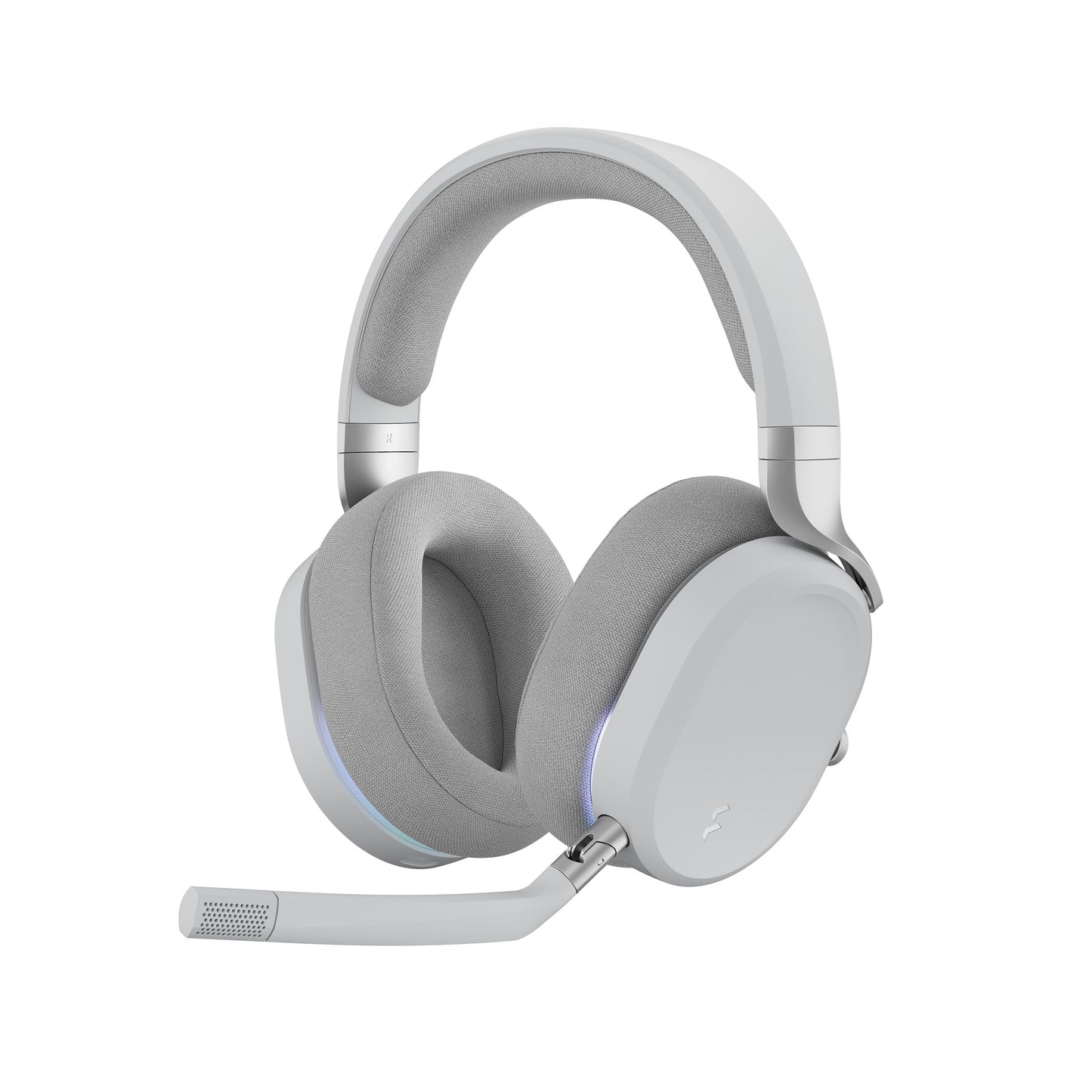 Fractal Design Scape Dark - Wireless PC Gaming Headset - Detachable Flip-to-Mute Microphone with Noise Cancellation - Battery Life Up to 40 Hours - Configurable Ambient Lighting - Black