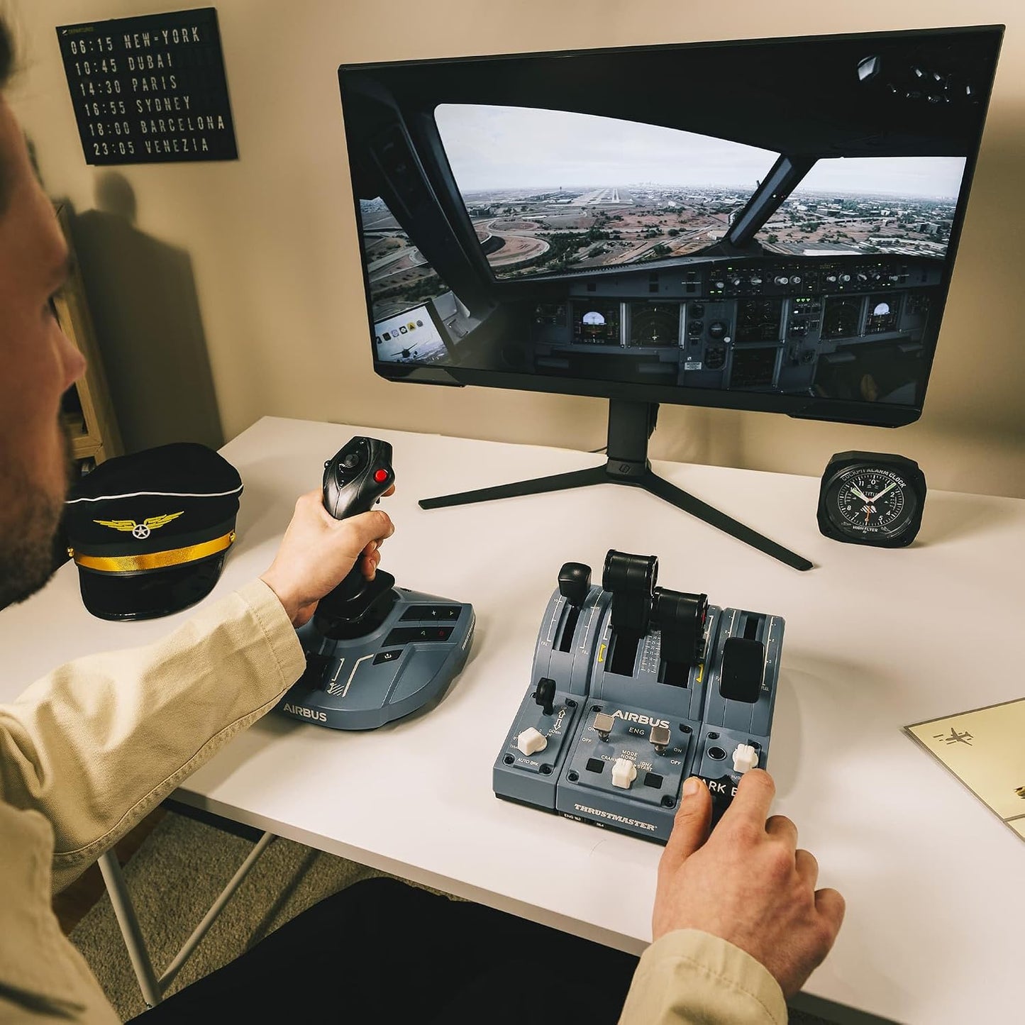 Thrustmaster TCA Captain Pack X Airbus Sidestick & Throttle - XBOX & PC | A320 1:1 replica, 14 remappable buttons, thrust reverser, twist rudder, 31 mappable quadrant buttons, 4 axes, for MSFS